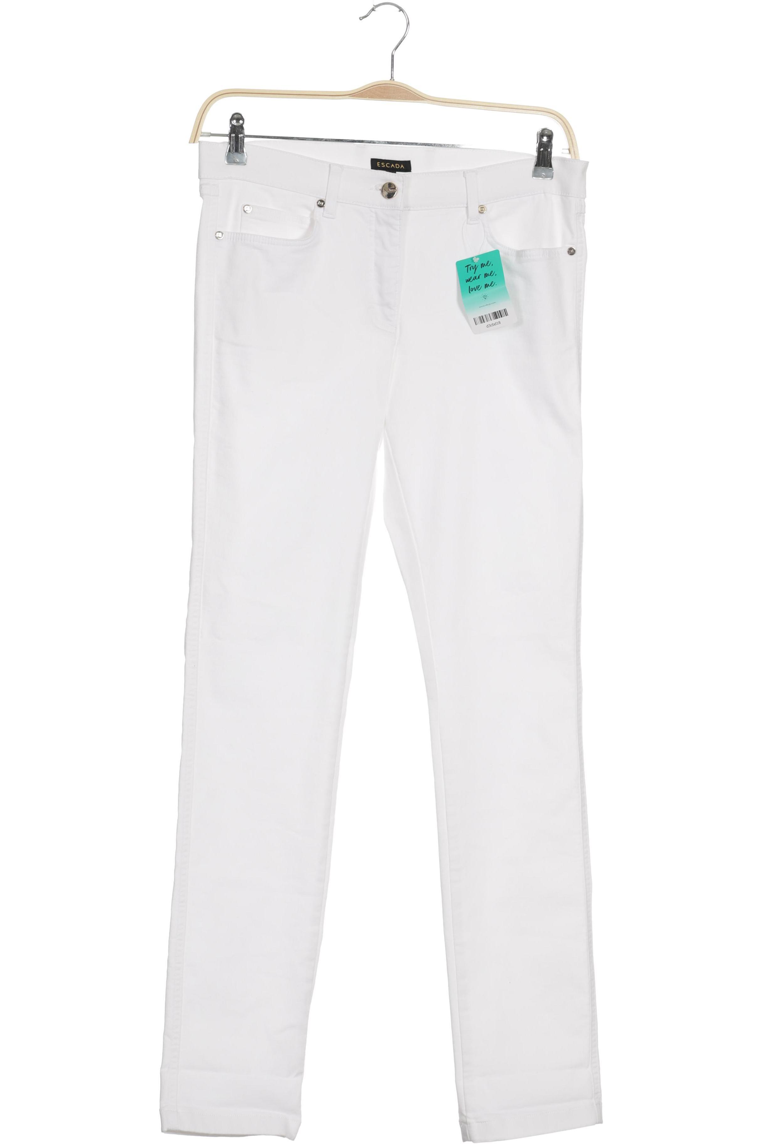 

Escada Damen Stoffhose, weiß, Gr. 38