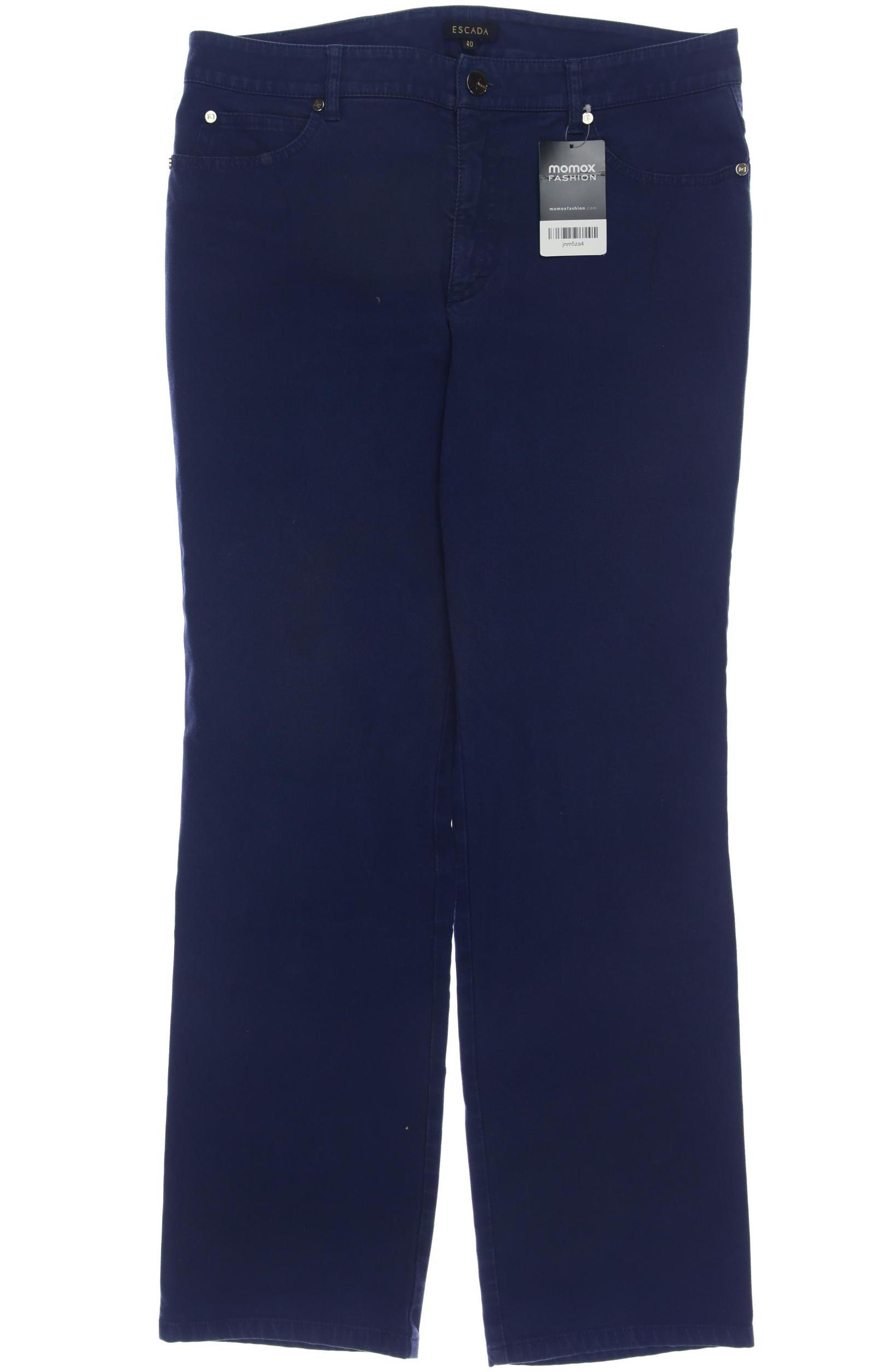 

Escada Damen Stoffhose, blau, Gr. 40