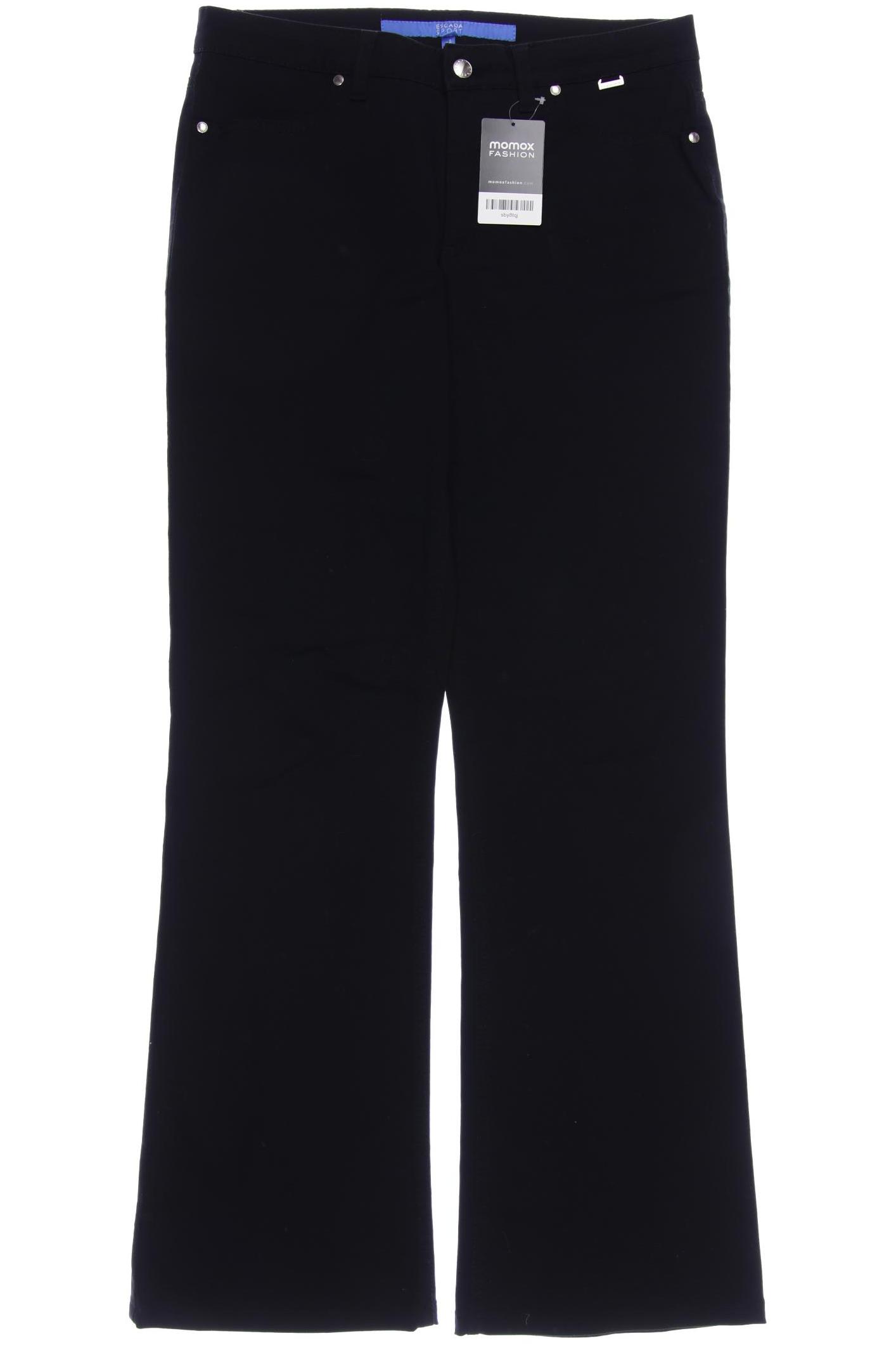 

Escada Damen Stoffhose, schwarz, Gr. 38