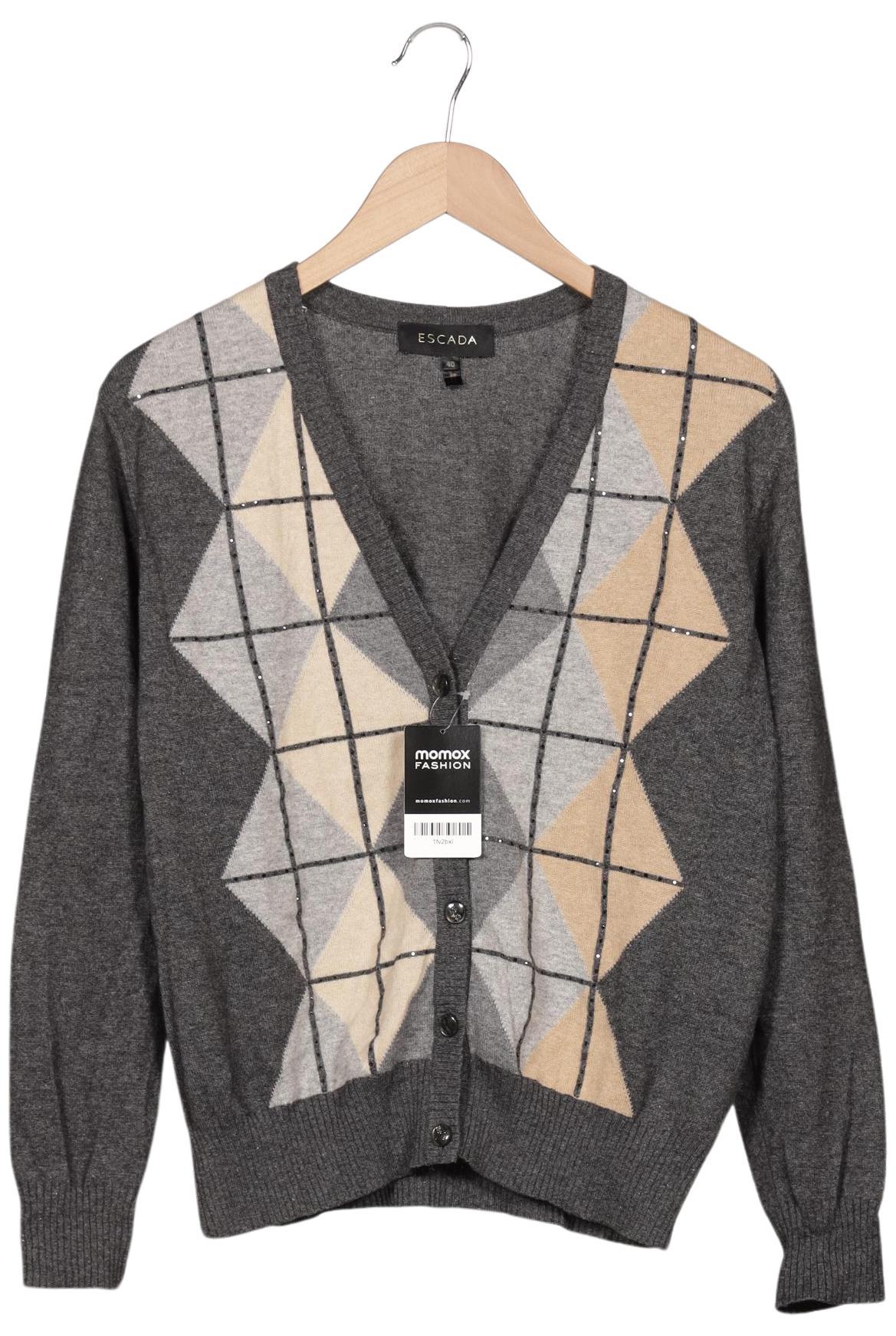 

Escada Damen Strickjacke, grau, Gr. 40