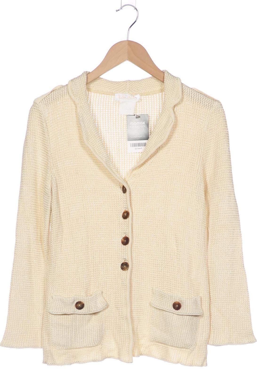 

Escada Damen Strickjacke, cremeweiß, Gr. 38