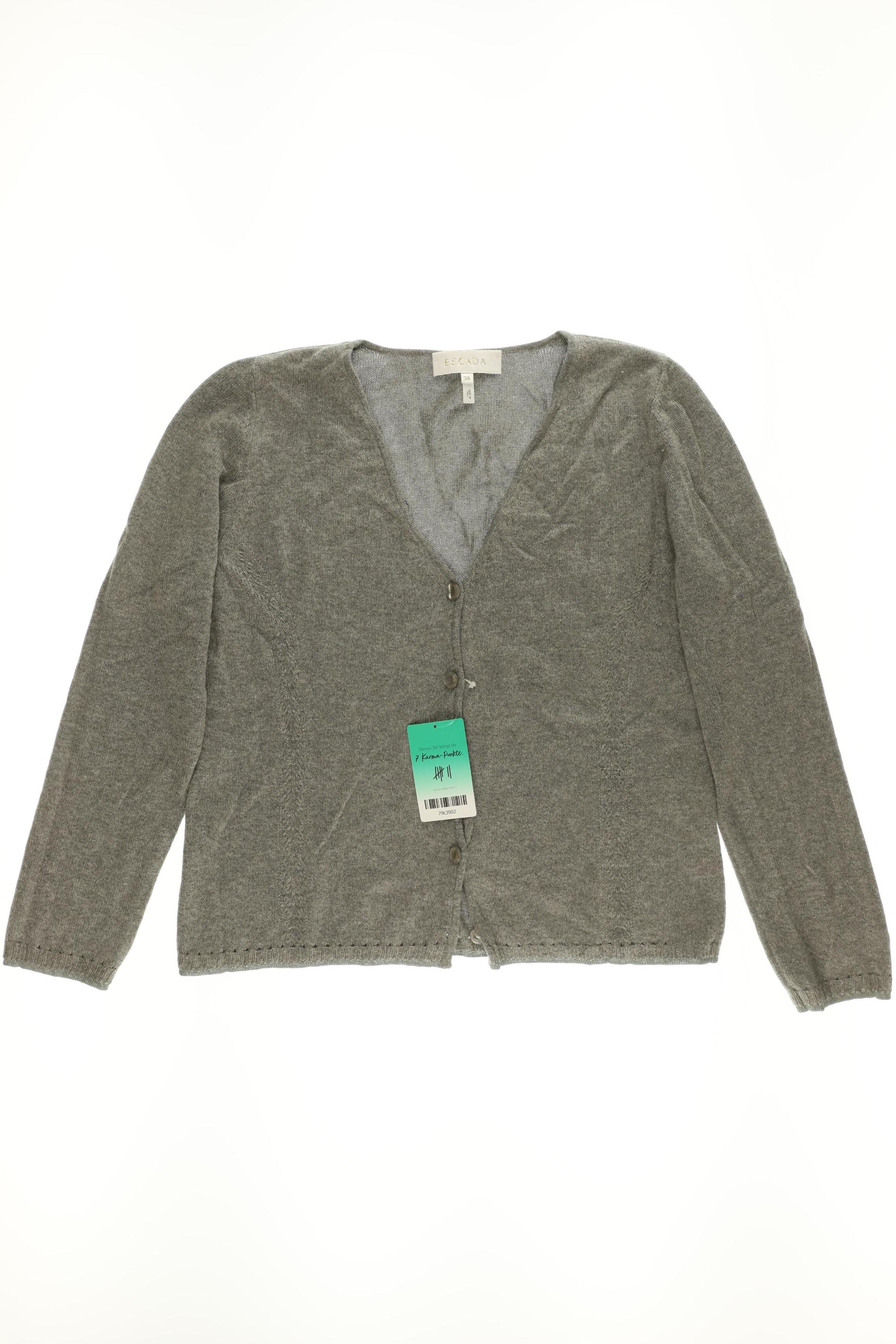 

Escada Damen Strickjacke, grau, Gr. 38