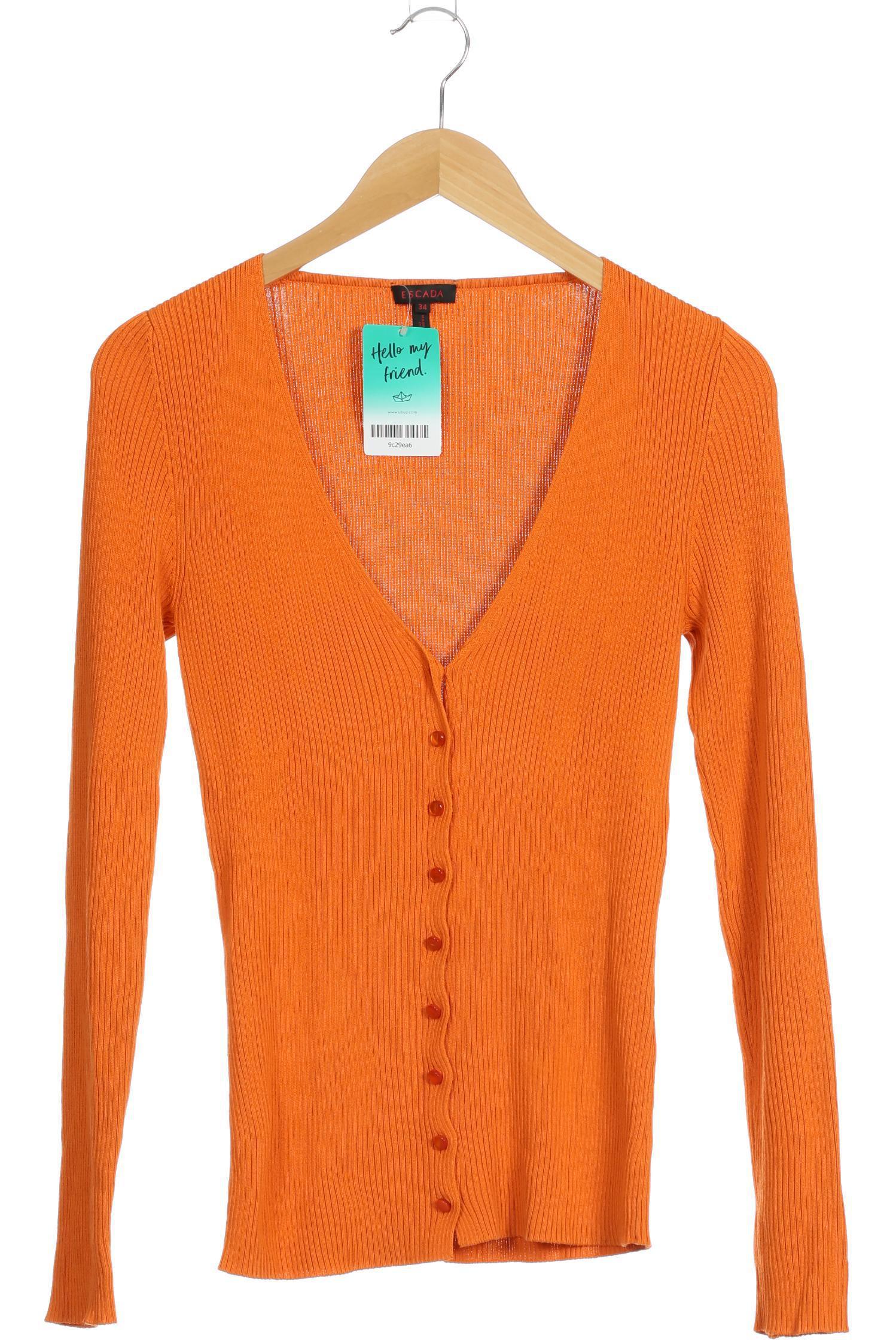 

Escada Damen Strickjacke, orange, Gr. 34