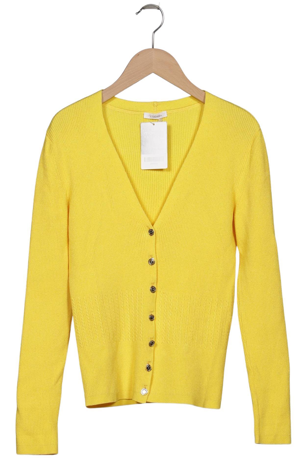 

Escada Damen Strickjacke, gelb, Gr. 36
