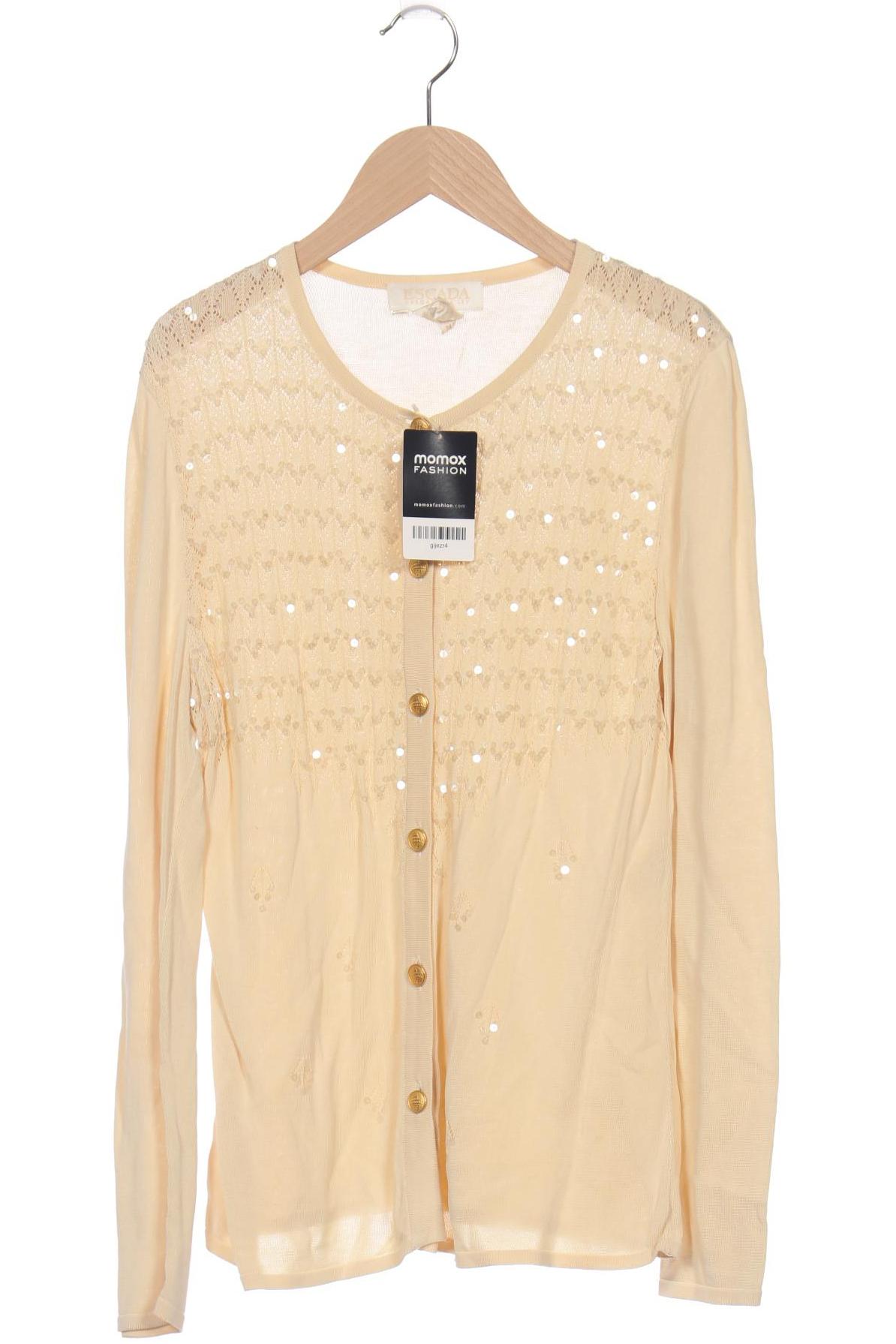 

Escada Damen Strickjacke, cremeweiß, Gr. 38