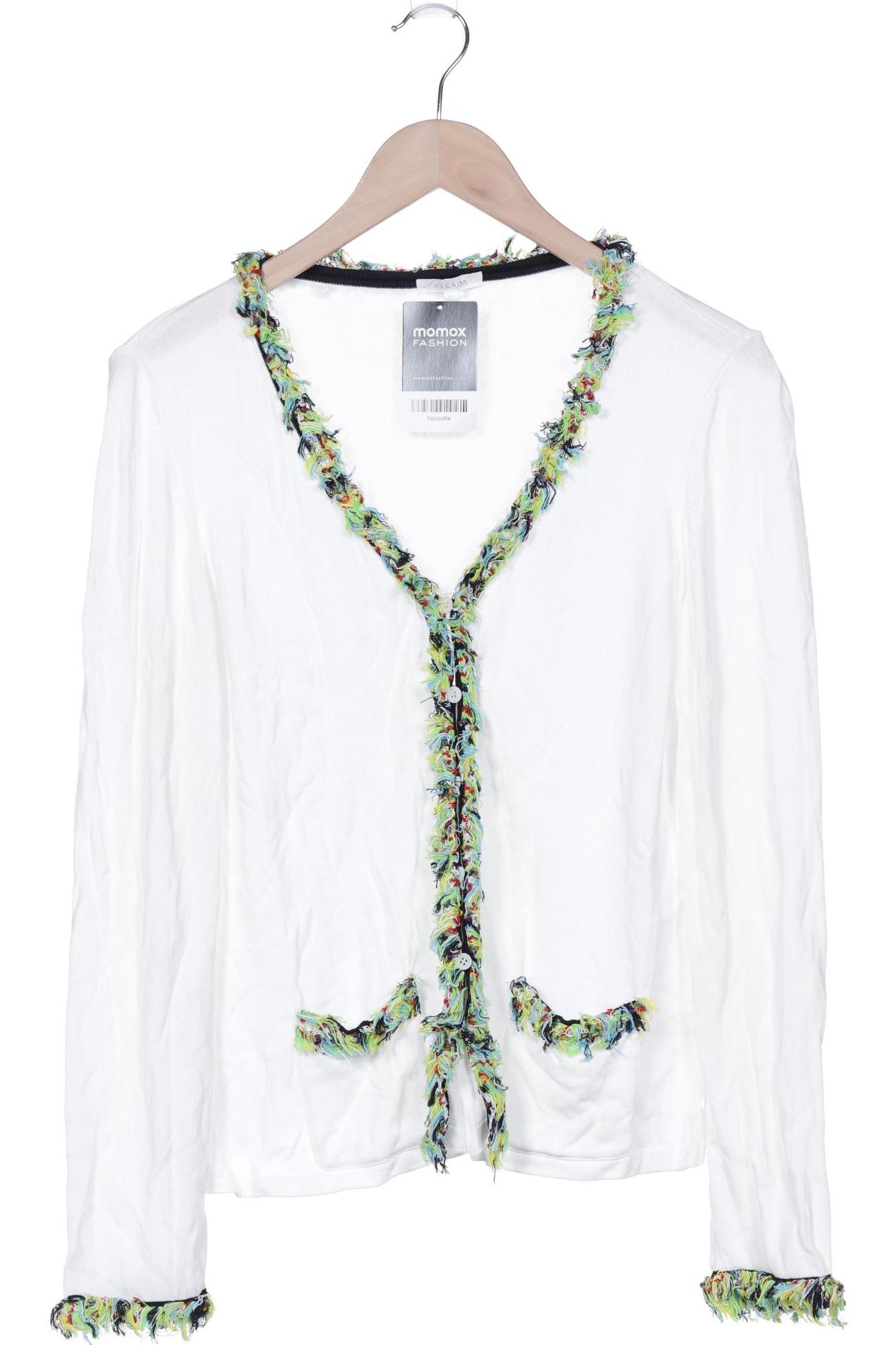 

Escada Damen Strickjacke, weiß, Gr. 42