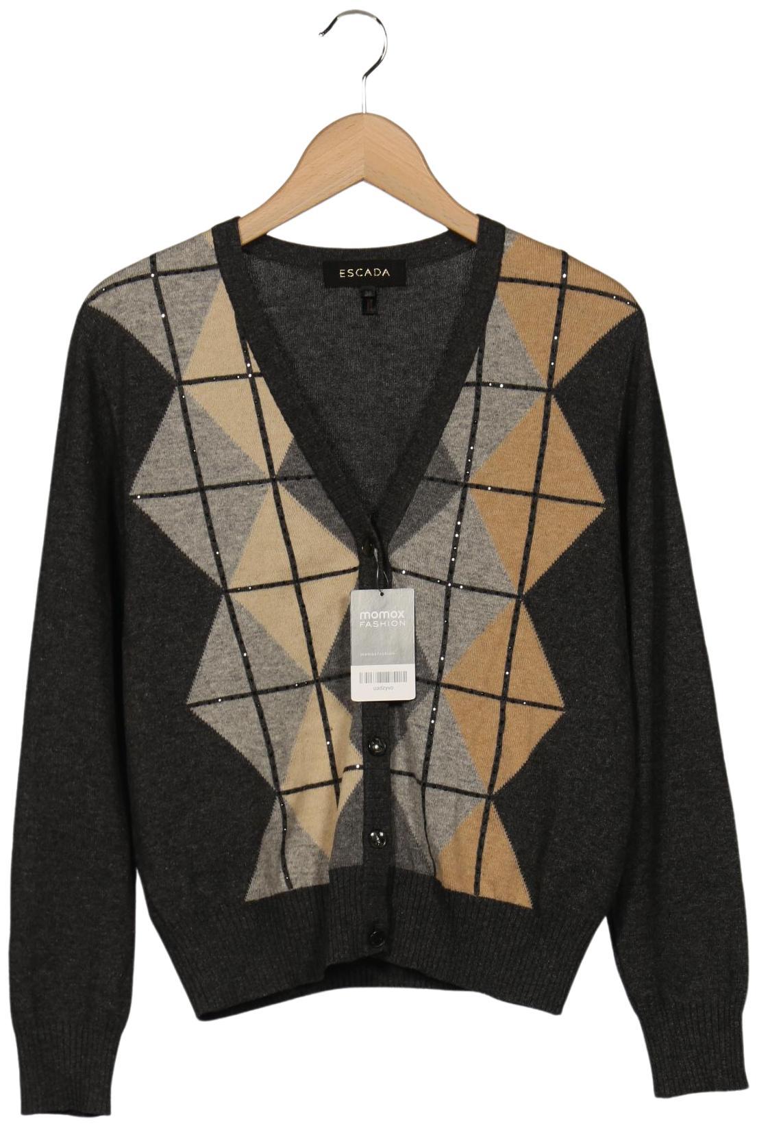 

Escada Damen Strickjacke, grau, Gr. 38