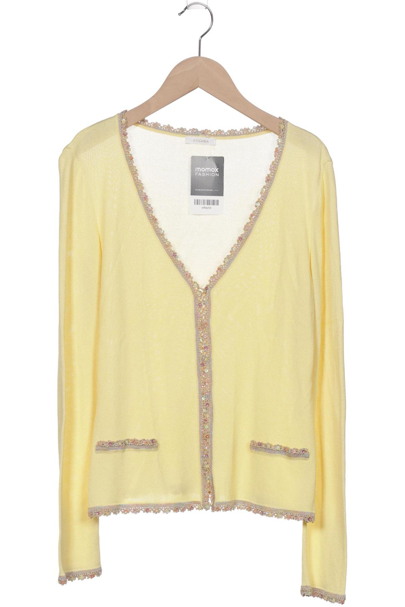 

Escada Damen Strickjacke, gelb, Gr. 38