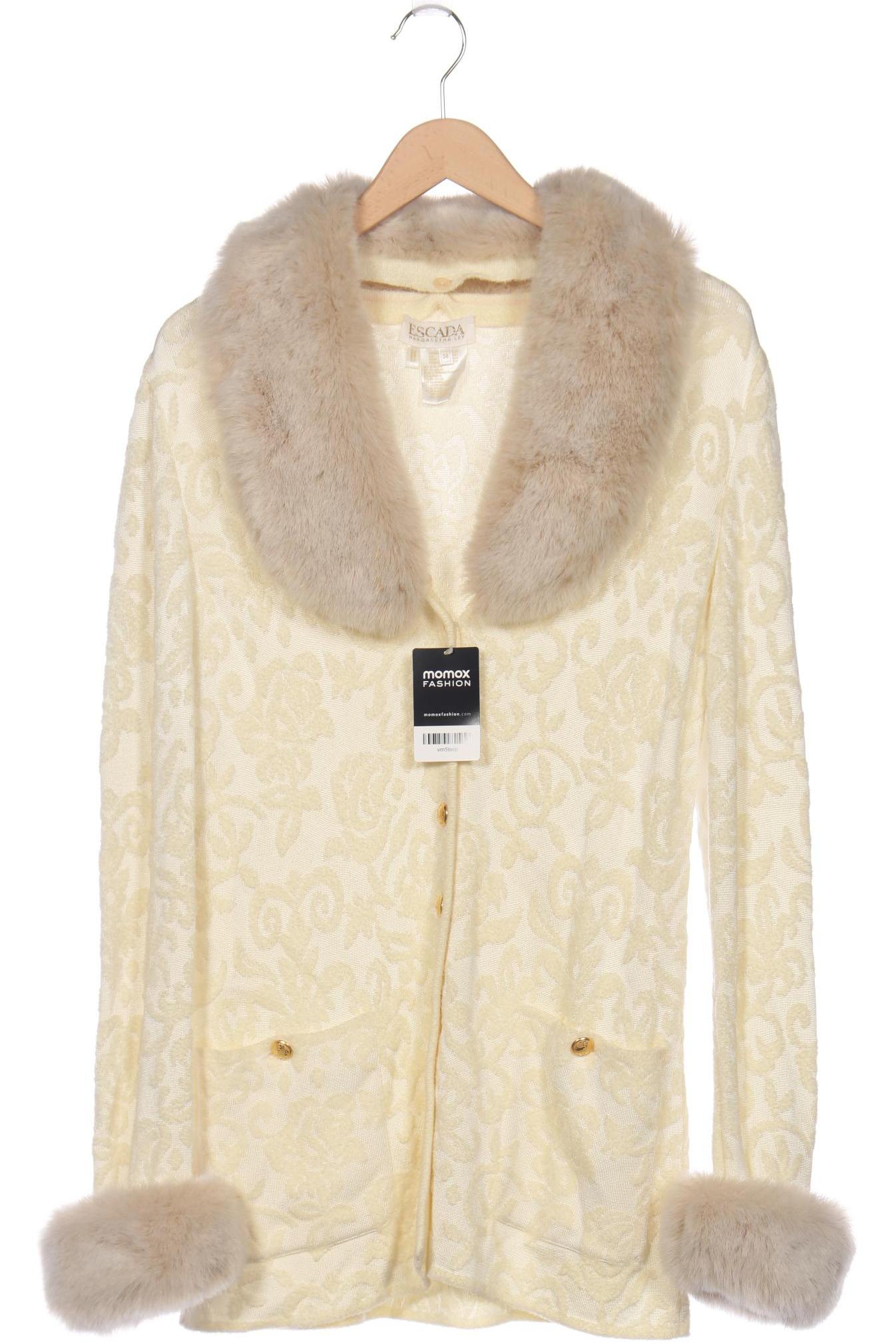 

Escada Damen Strickjacke, cremeweiß, Gr. 38