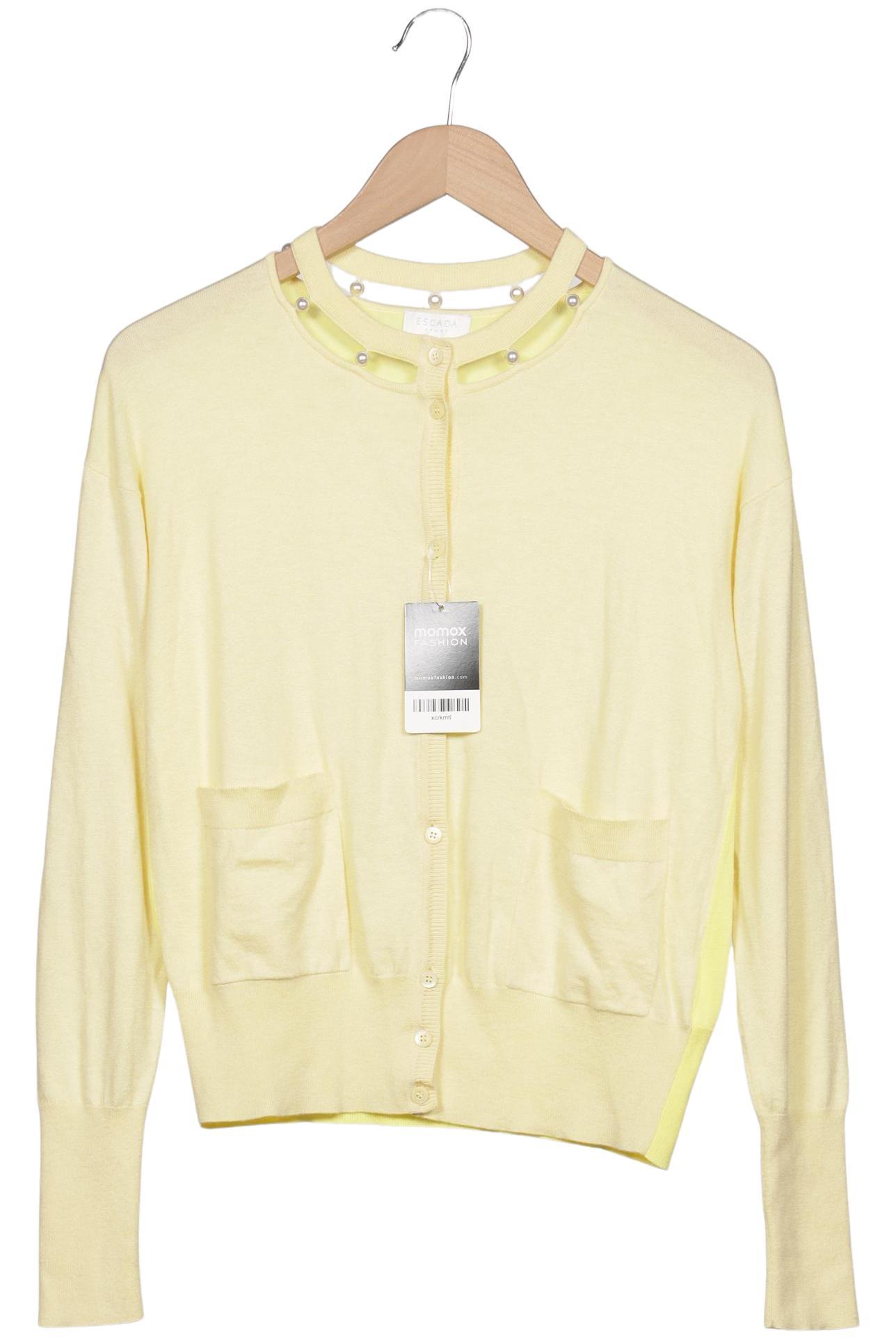 

Escada Damen Strickjacke, gelb, Gr. 38