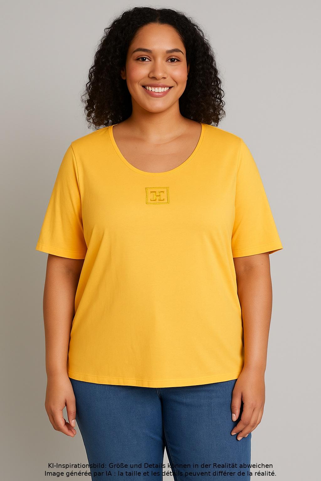 

Escada Damen T-Shirt, gelb, Gr. 44