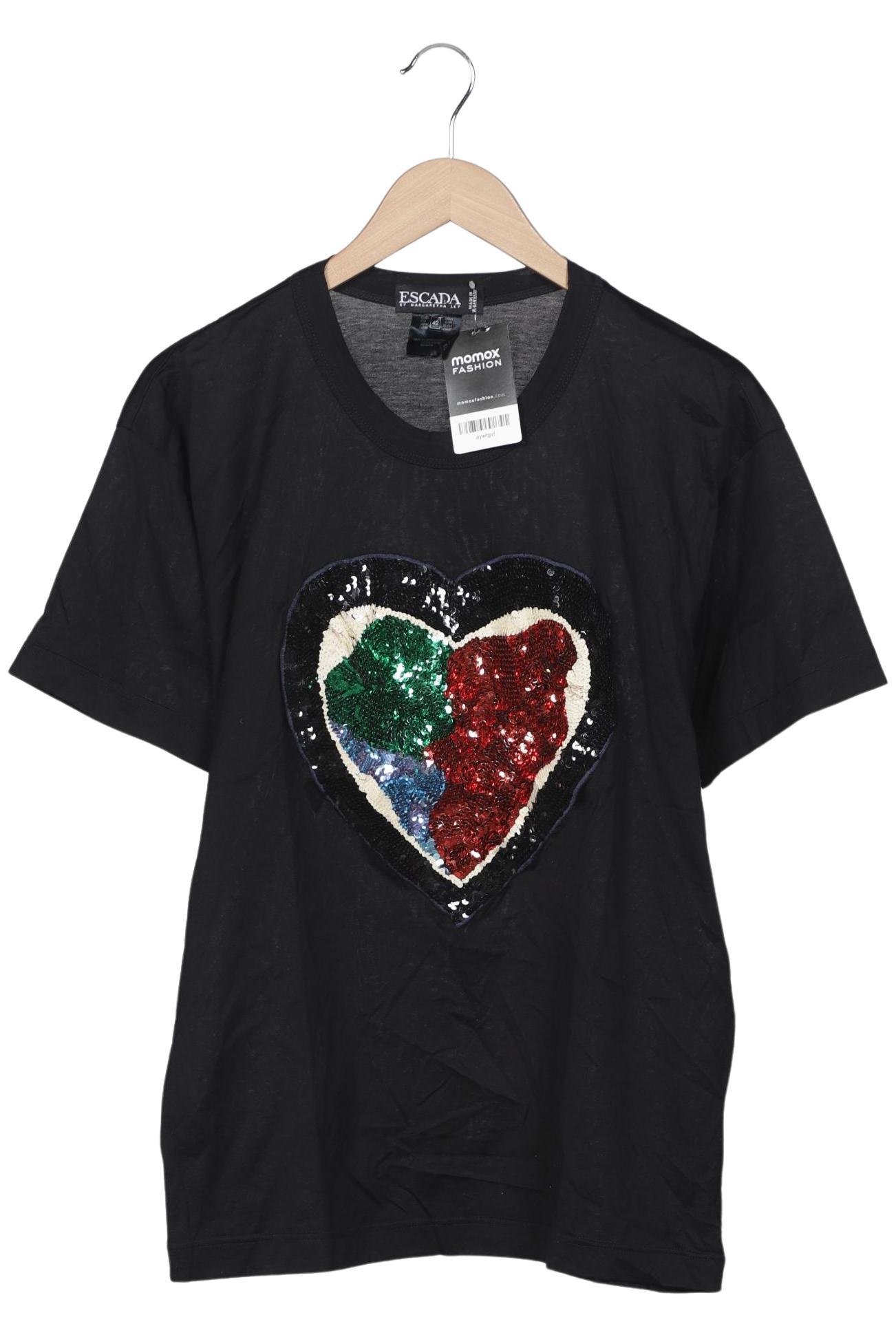 

Escada Damen T-Shirt, schwarz, Gr. 42