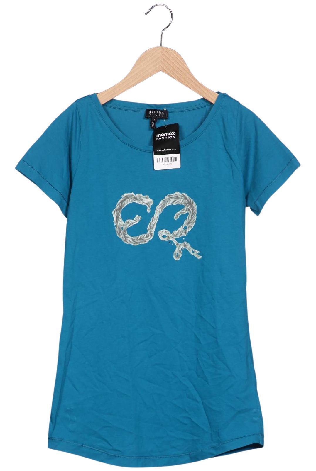 

Escada Damen T-Shirt, türkis, Gr. 36
