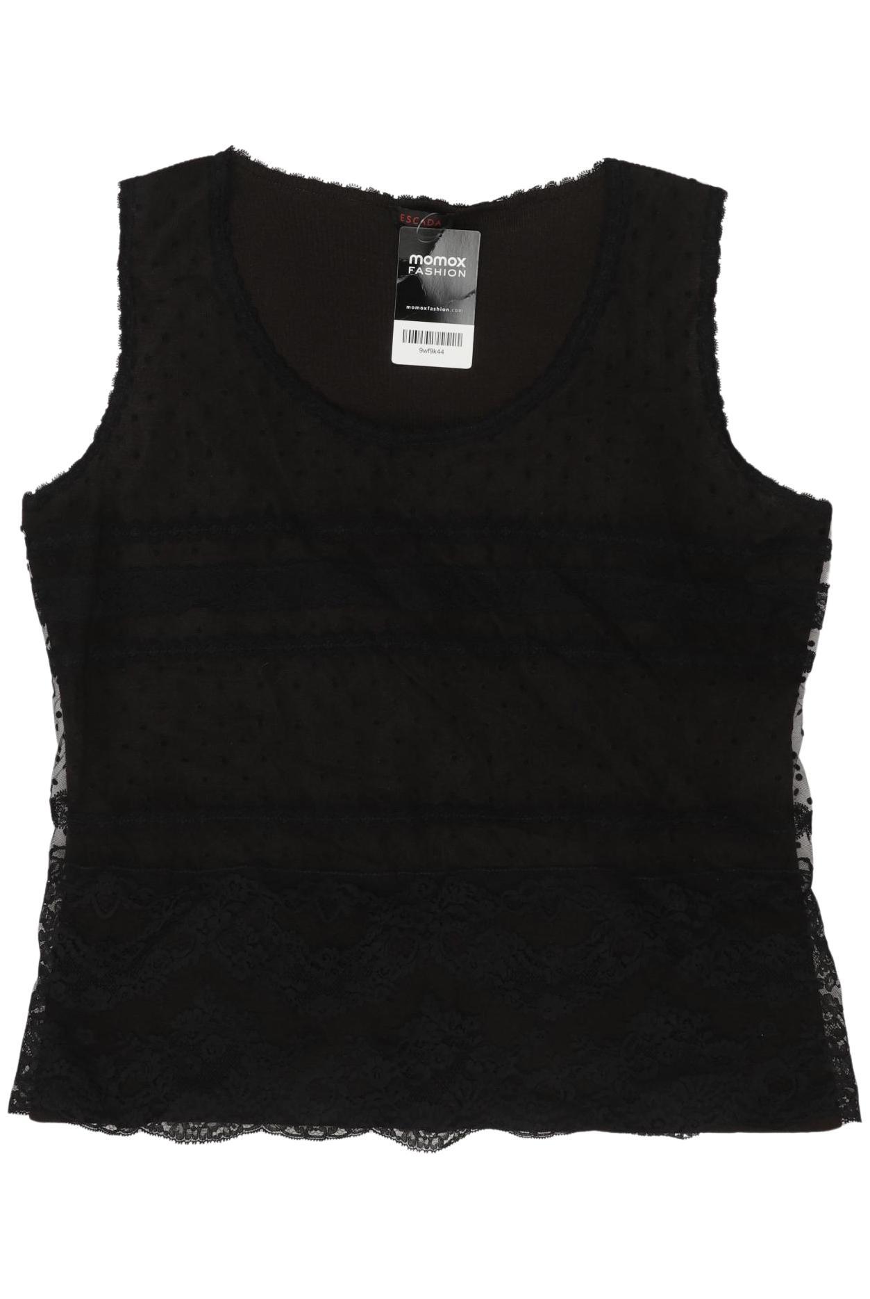 

Escada Damen Top, schwarz, Gr. 44