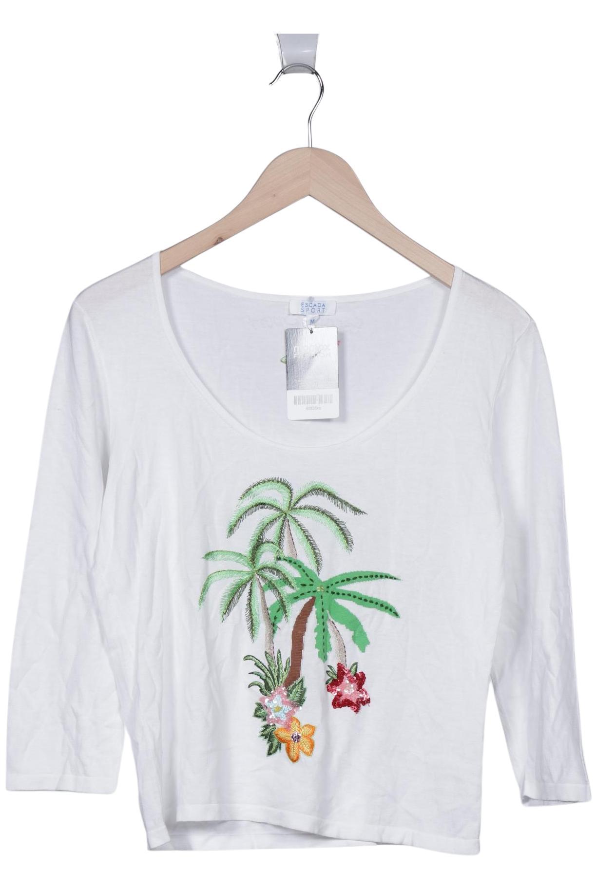 

Escada Sport Damen Langarmshirt, weiß, Gr. 38