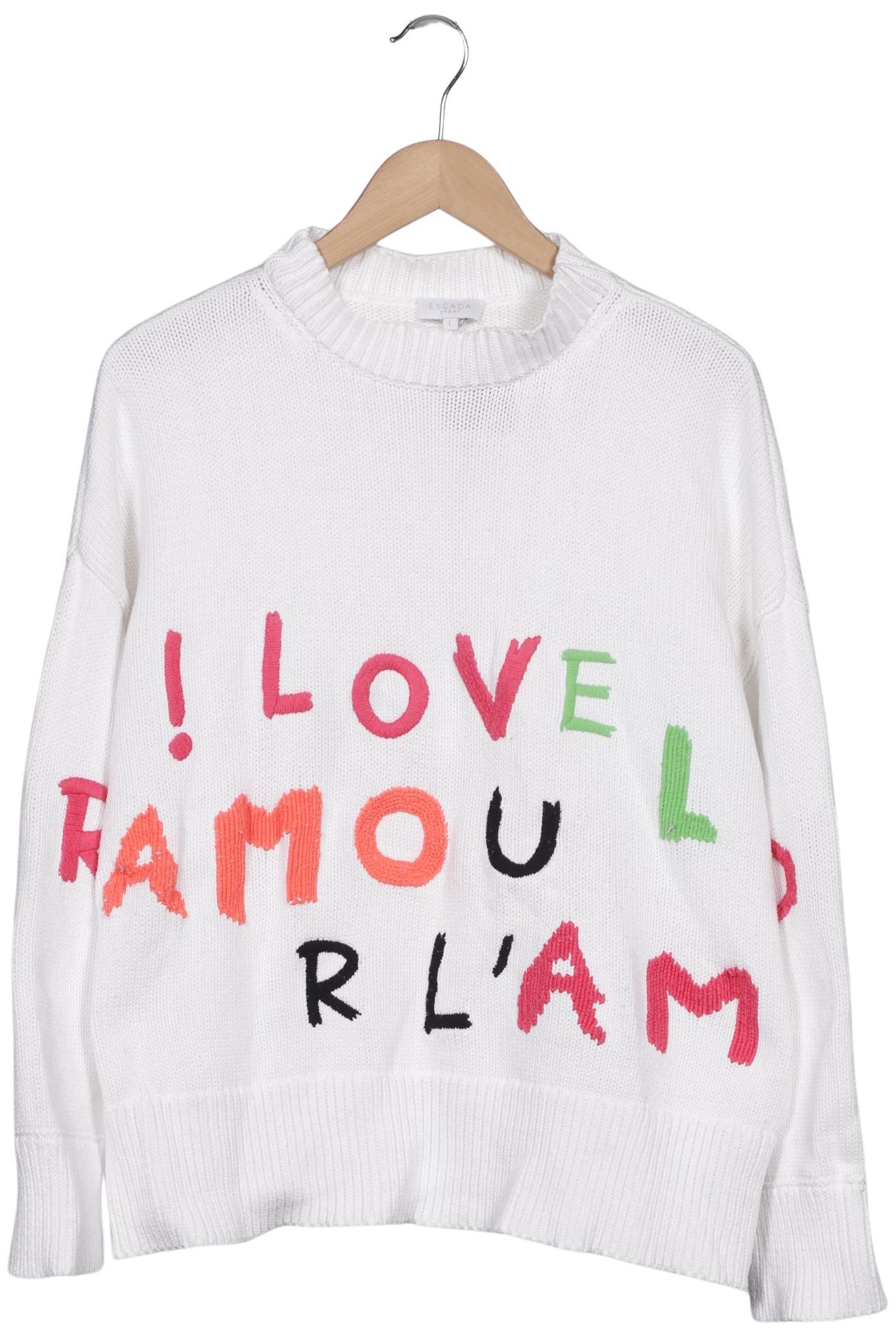 

Escada Sport Damen Pullover, weiß, Gr. 42