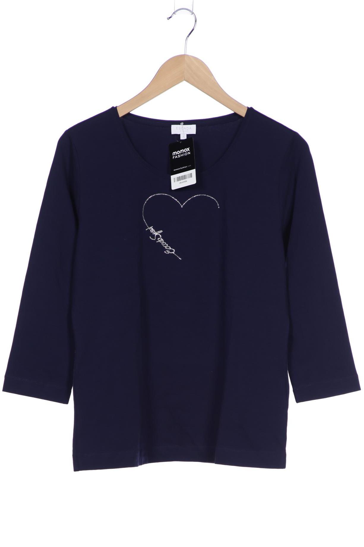 

Escada Sport Damen Langarmshirt, marineblau, Gr. 42