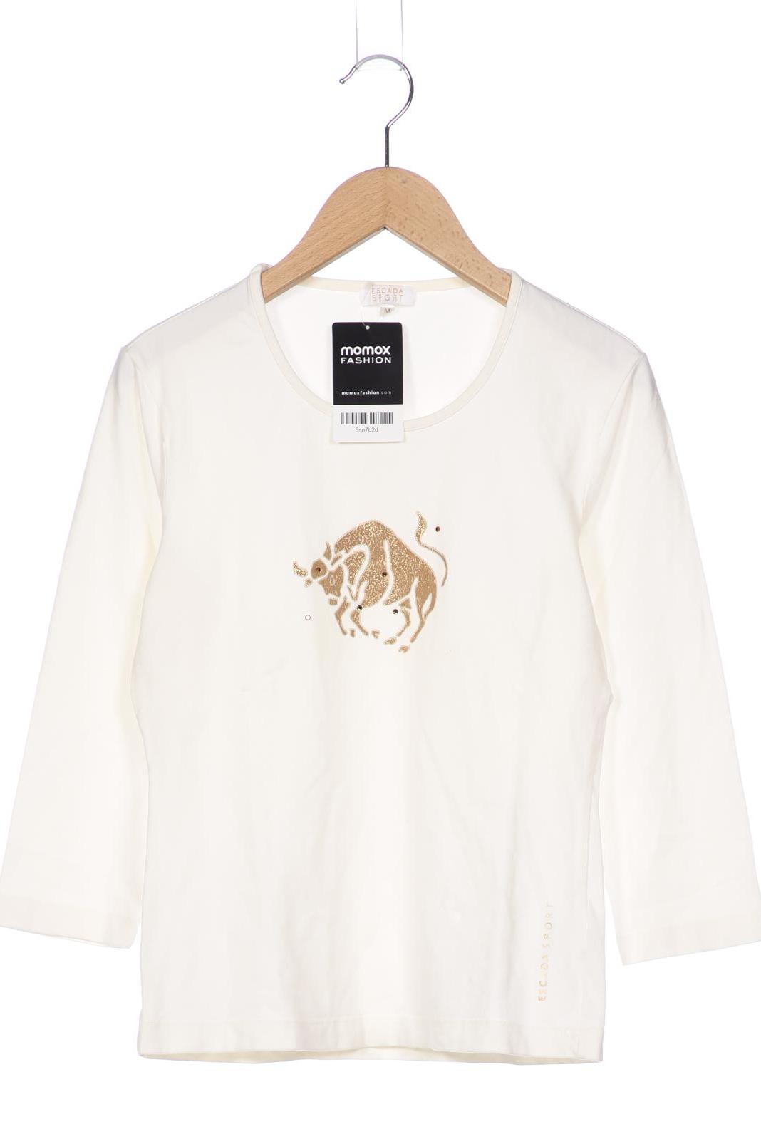 

Escada Sport Damen Langarmshirt, cremeweiß, Gr. 38