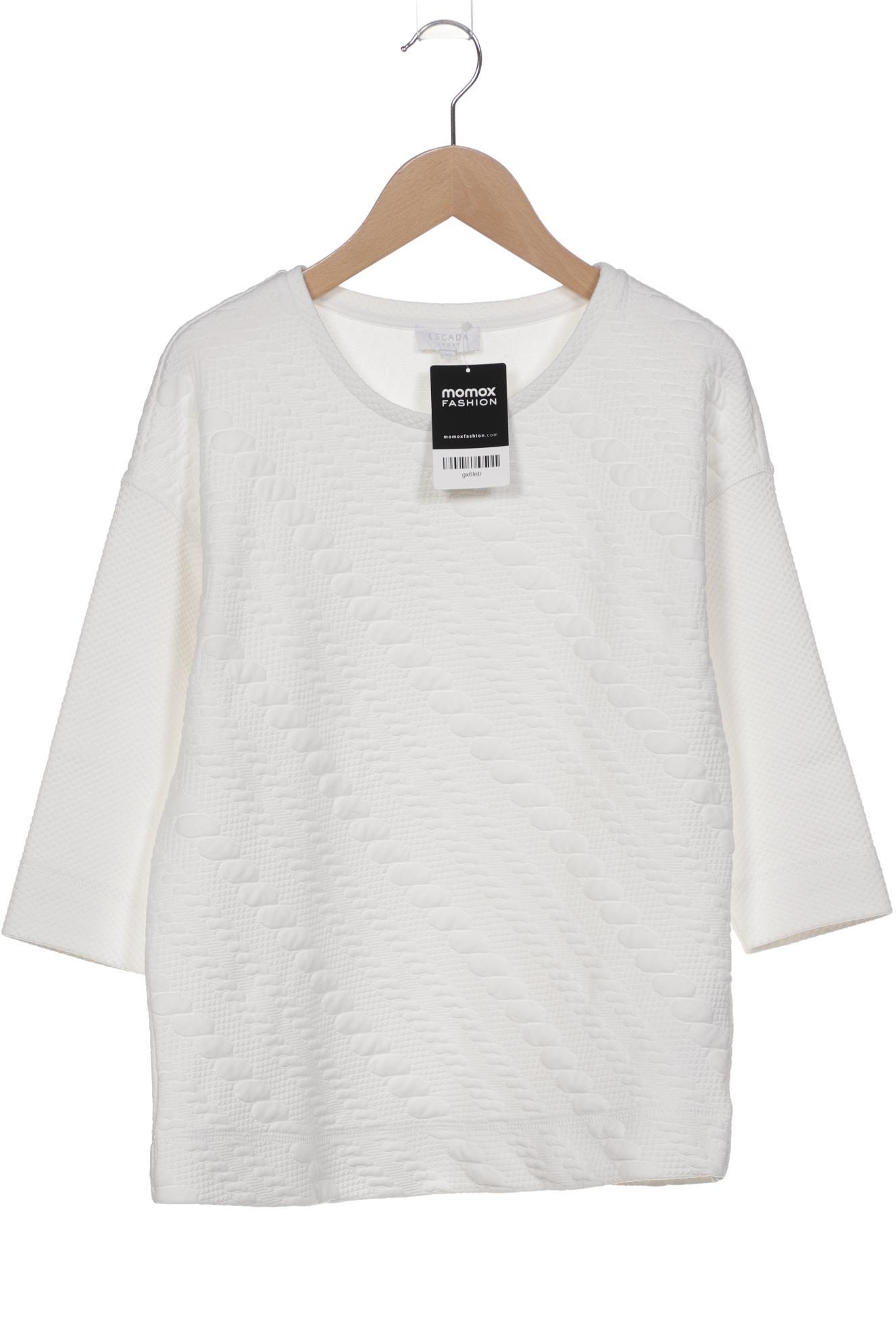 

Escada Sport Damen Sweatshirt, weiß, Gr. 34