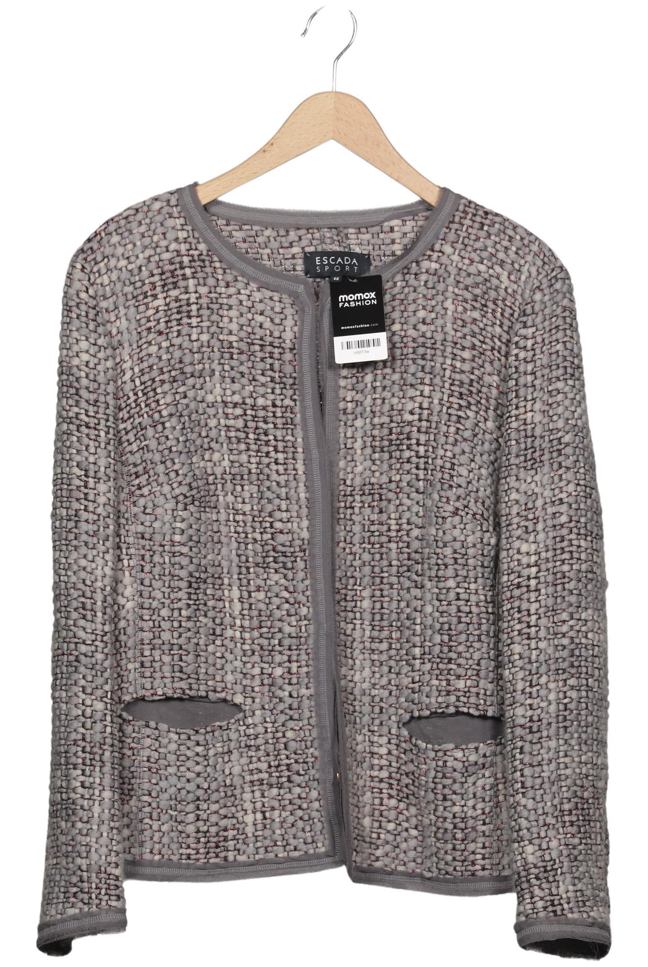 

Escada Sport Damen Strickjacke, grau, Gr. 46
