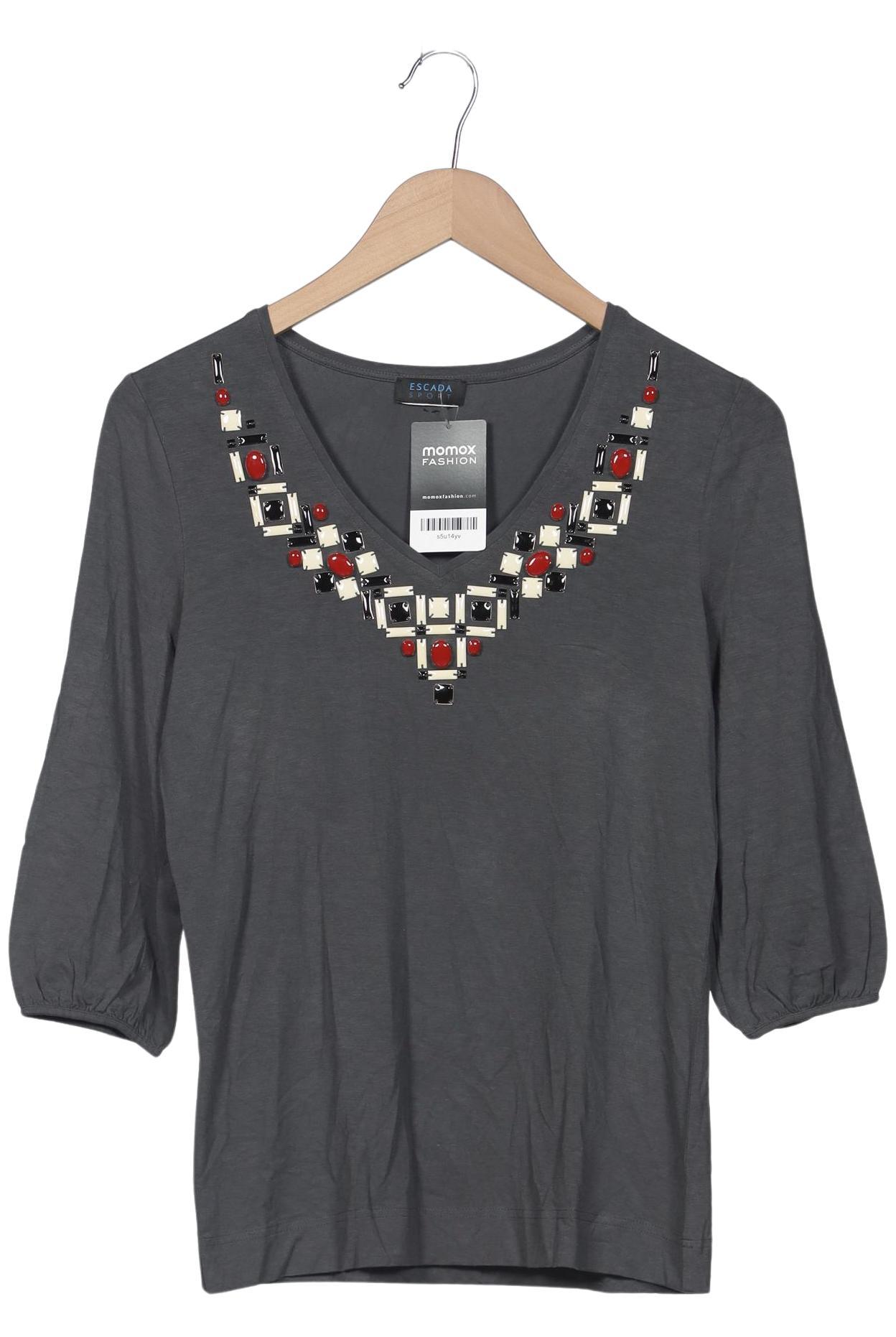 

Escada Sport Damen Langarmshirt, grau, Gr. 36