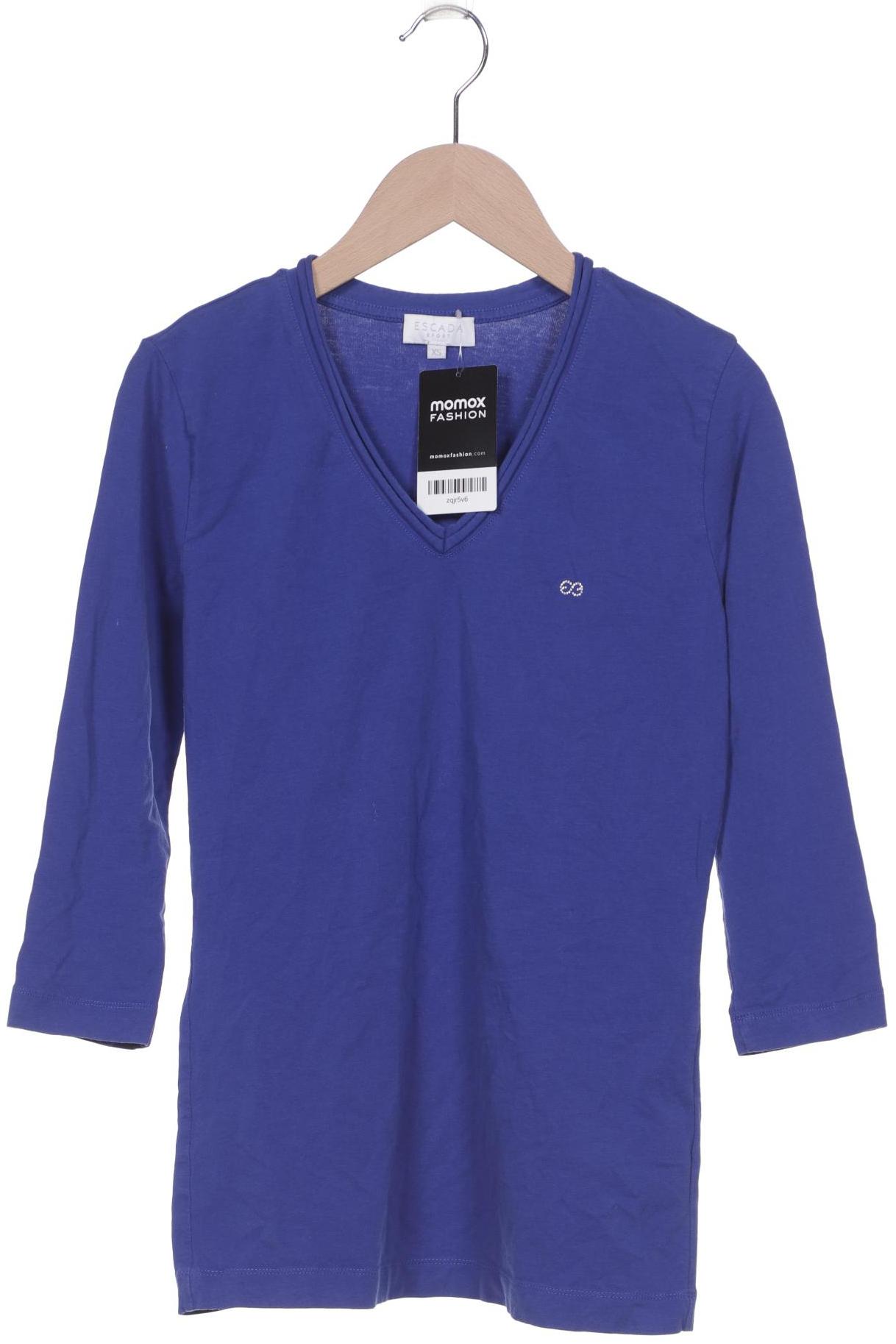 

Escada Sport Damen Langarmshirt, blau, Gr. 34