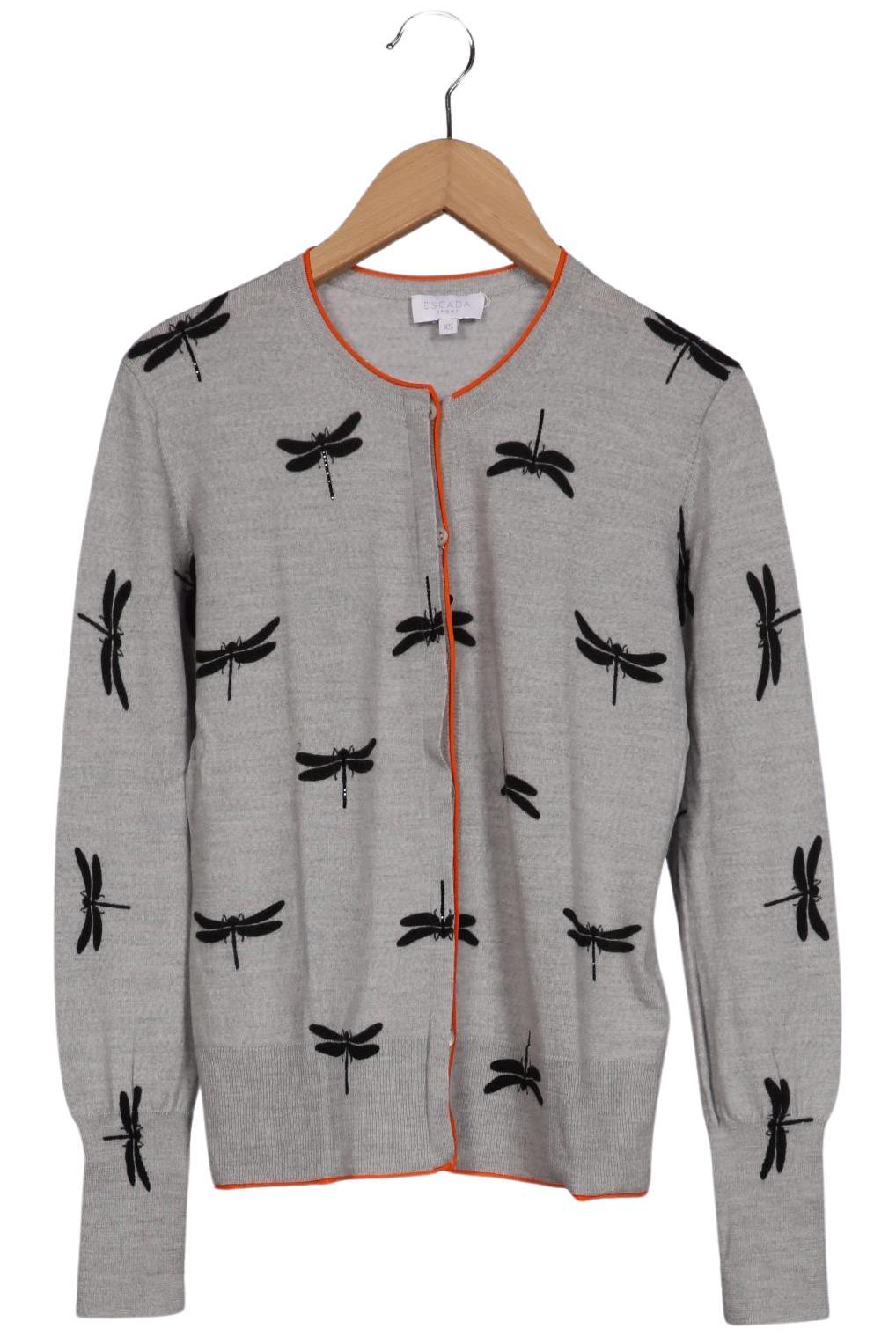 

Escada Sport Damen Strickjacke, grau, Gr. 34