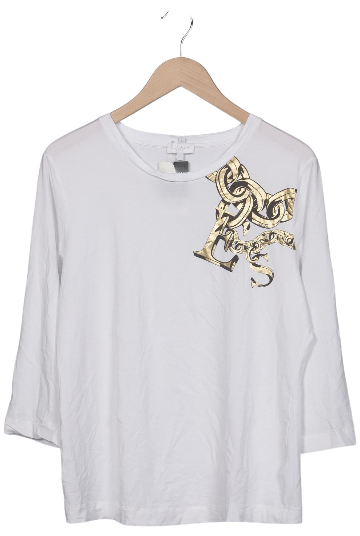 

Escada Sport Damen Langarmshirt, weiß, Gr. 42