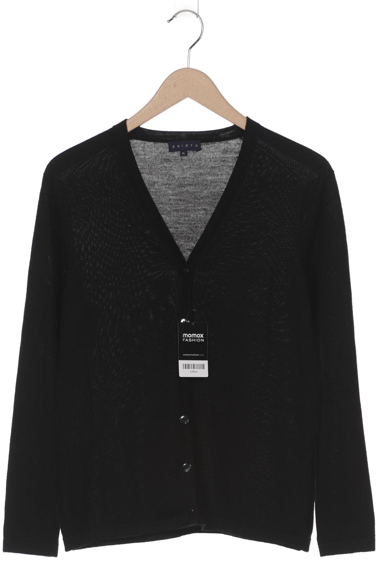 

Esisto Damen Strickjacke, schwarz, Gr. 44