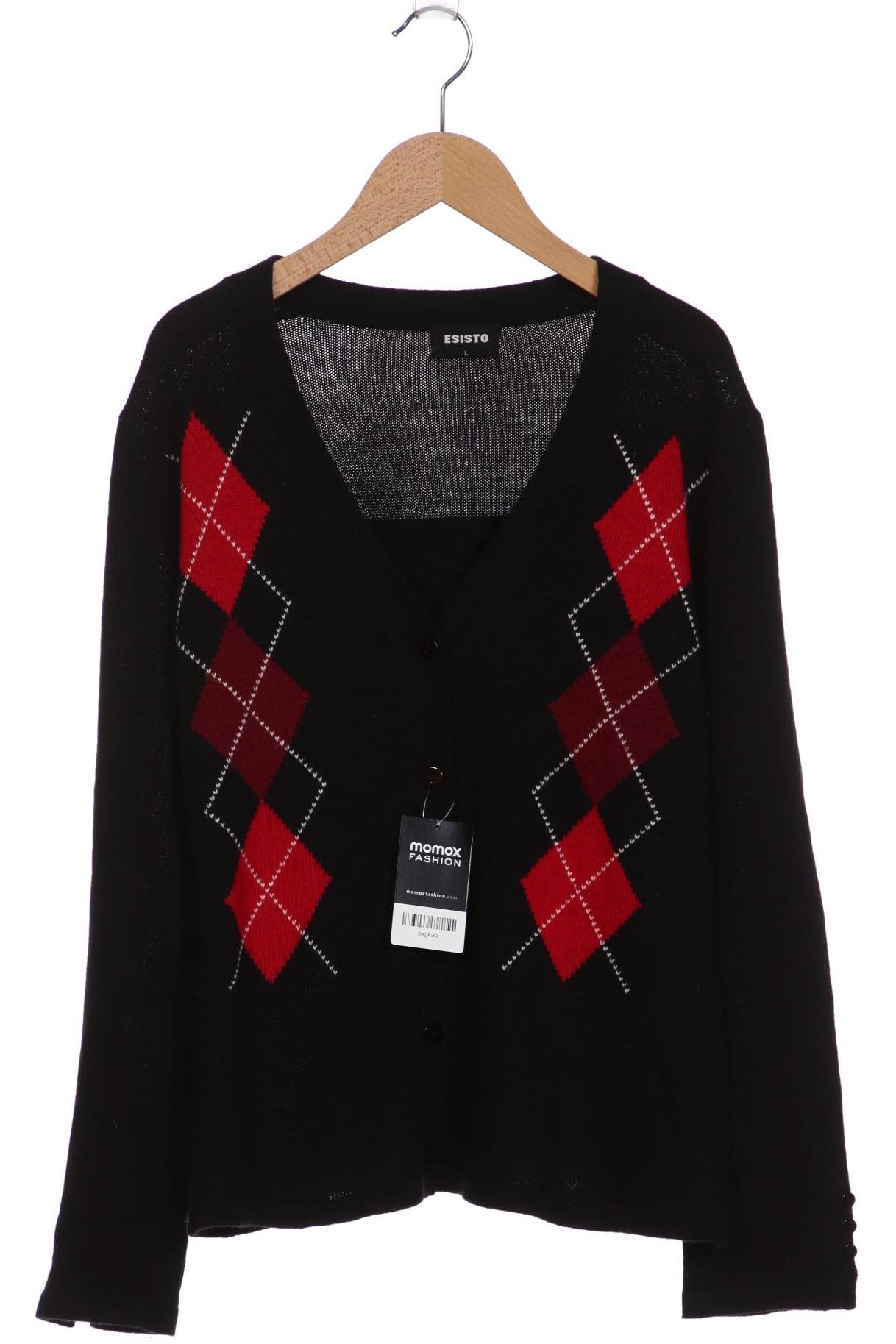 

Esisto Damen Strickjacke, schwarz, Gr. 42