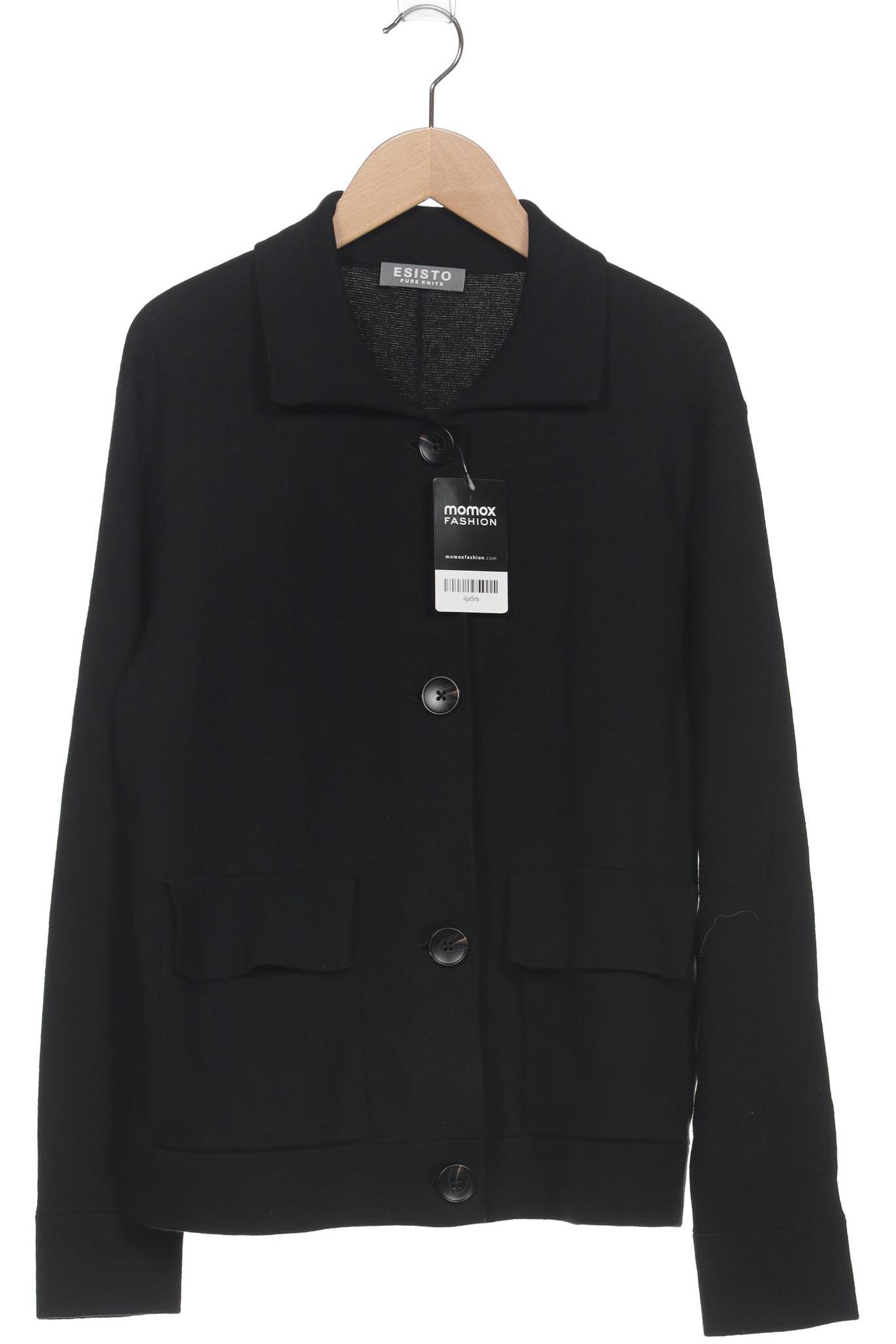 

Esisto Damen Strickjacke, schwarz, Gr. 42