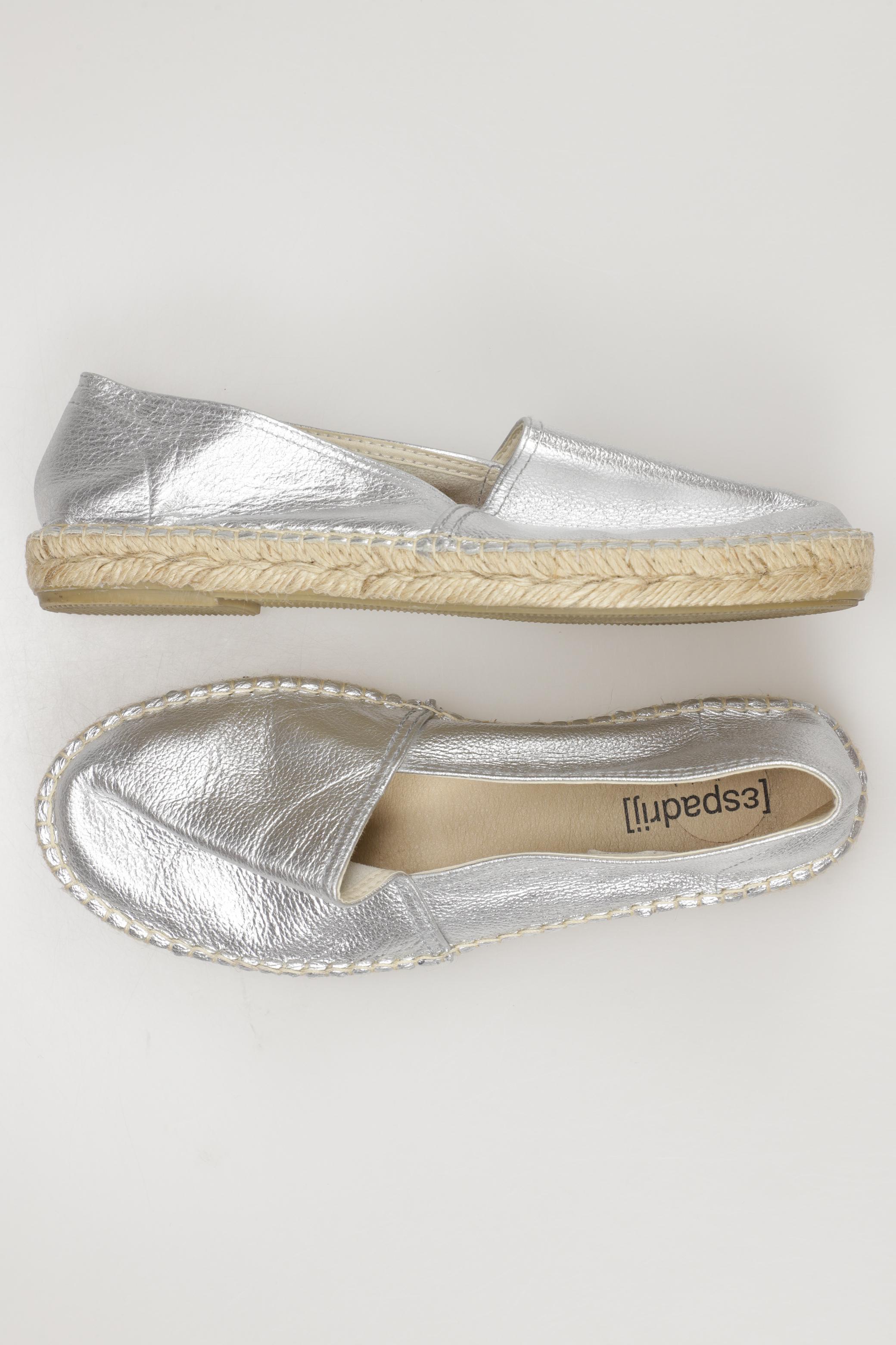

Espadrij l'originale Damen Halbschuh, silber, Gr. 39
