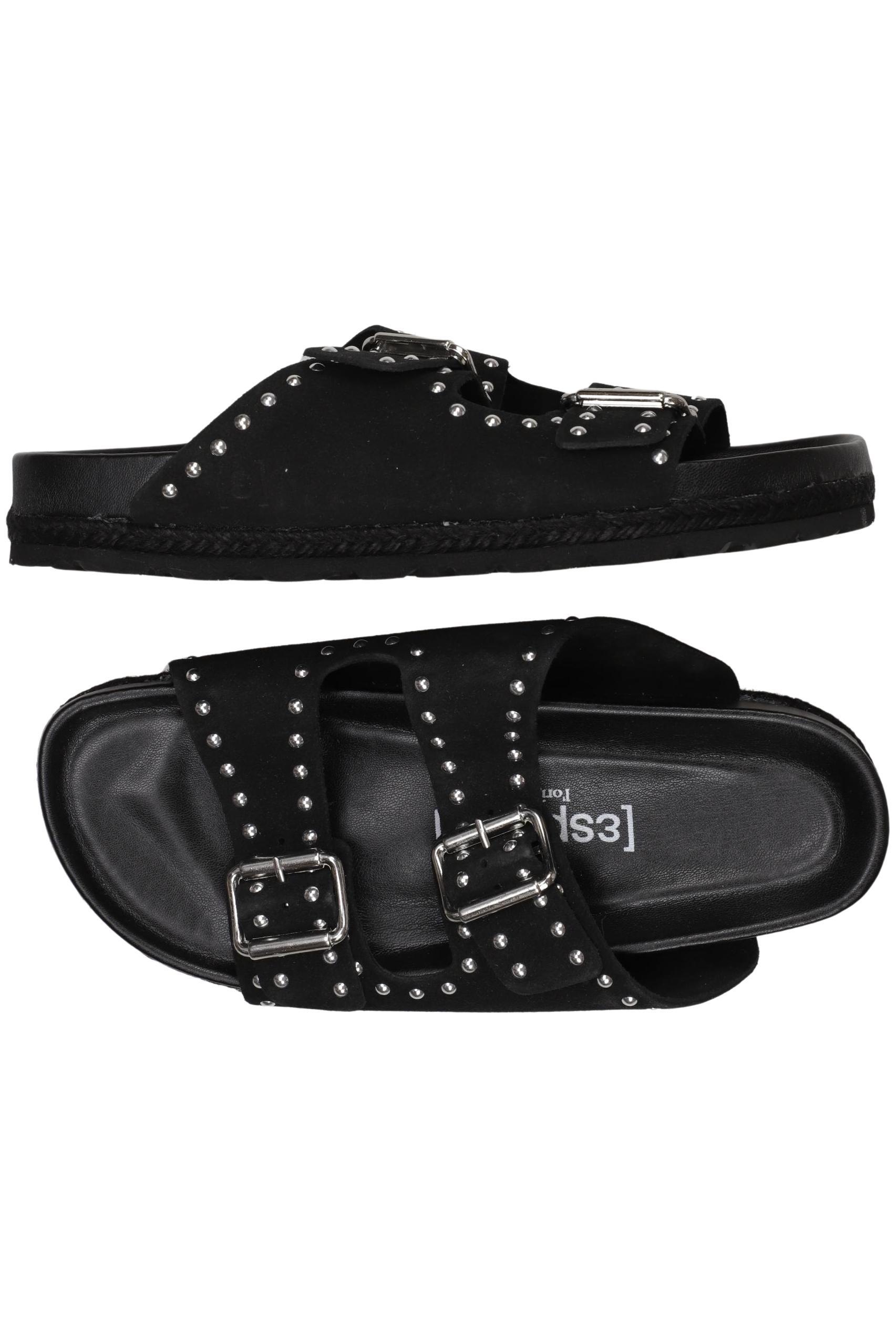 

Espadrij l'originale Damen Sandale, schwarz, Gr. 39