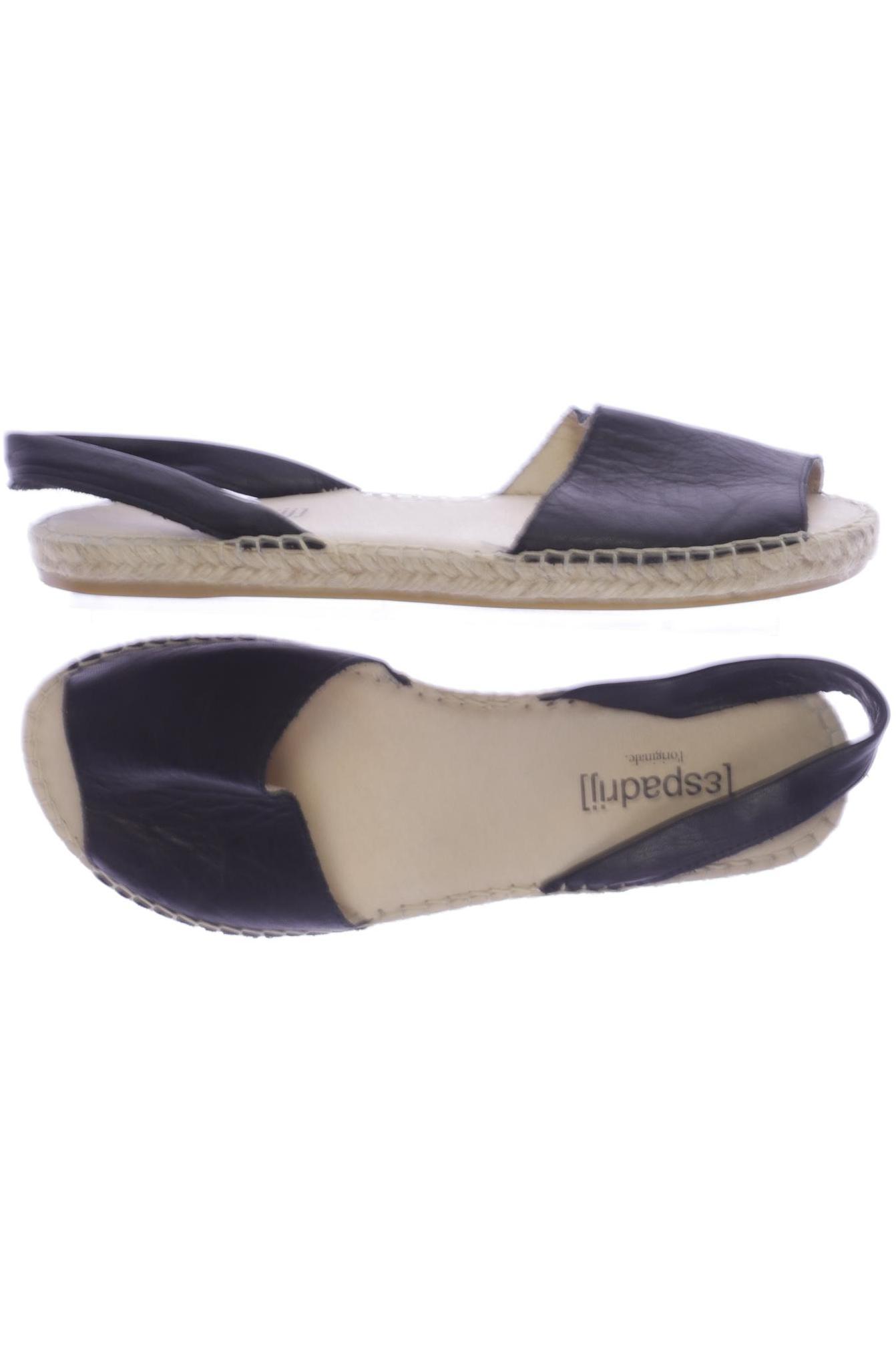 

Espadrij l'originale Damen Sandale, schwarz, Gr. 37