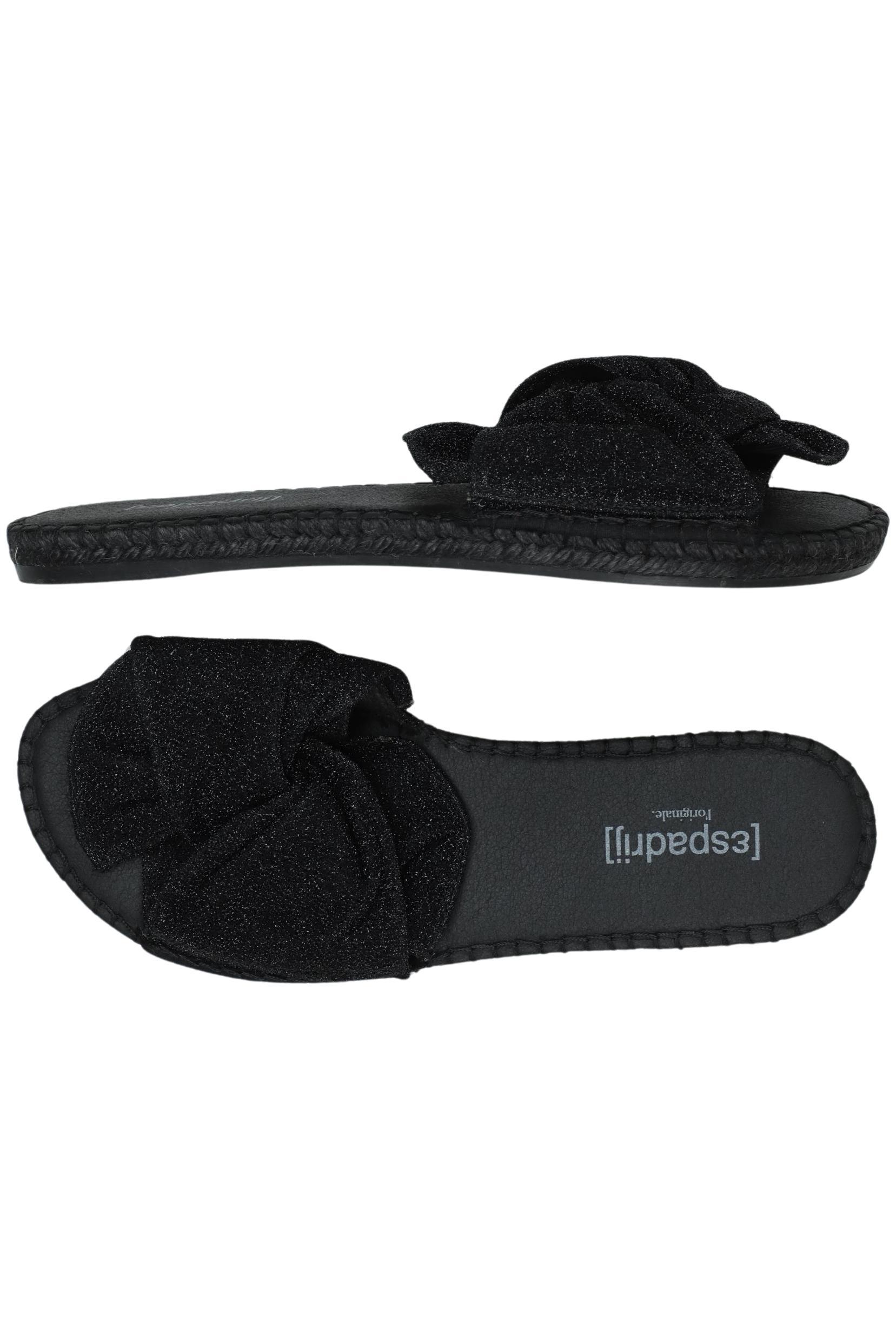 

Espadrij l'originale Damen Sandale, schwarz, Gr. 38