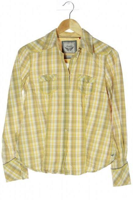 

Esprit Damen Bluse, gelb, weiß, grau, Gr.