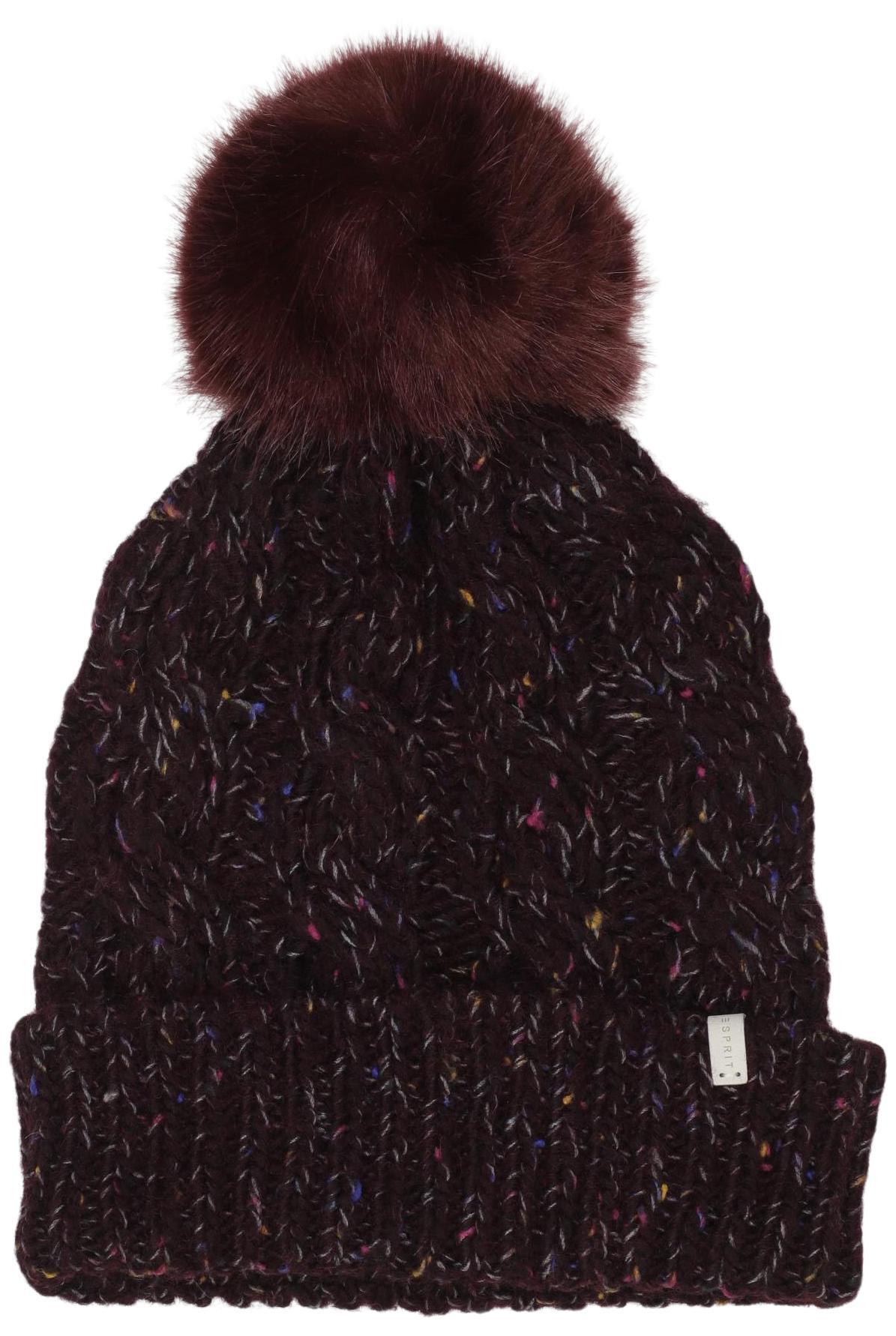 

Esprit Damen Hut/Mütze, bordeaux, Gr. uni