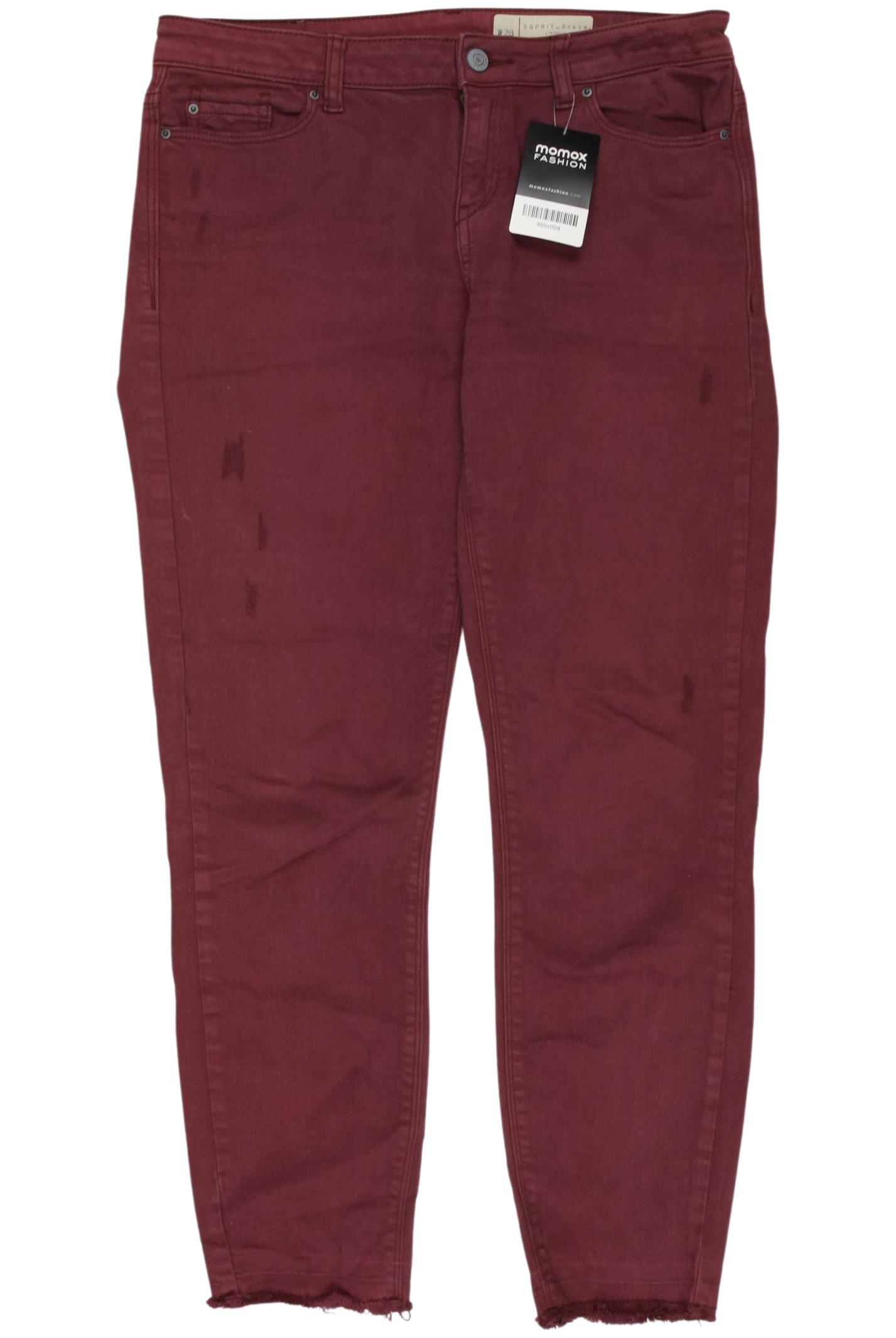 

Esprit Damen Jeans, bordeaux, Gr. 28