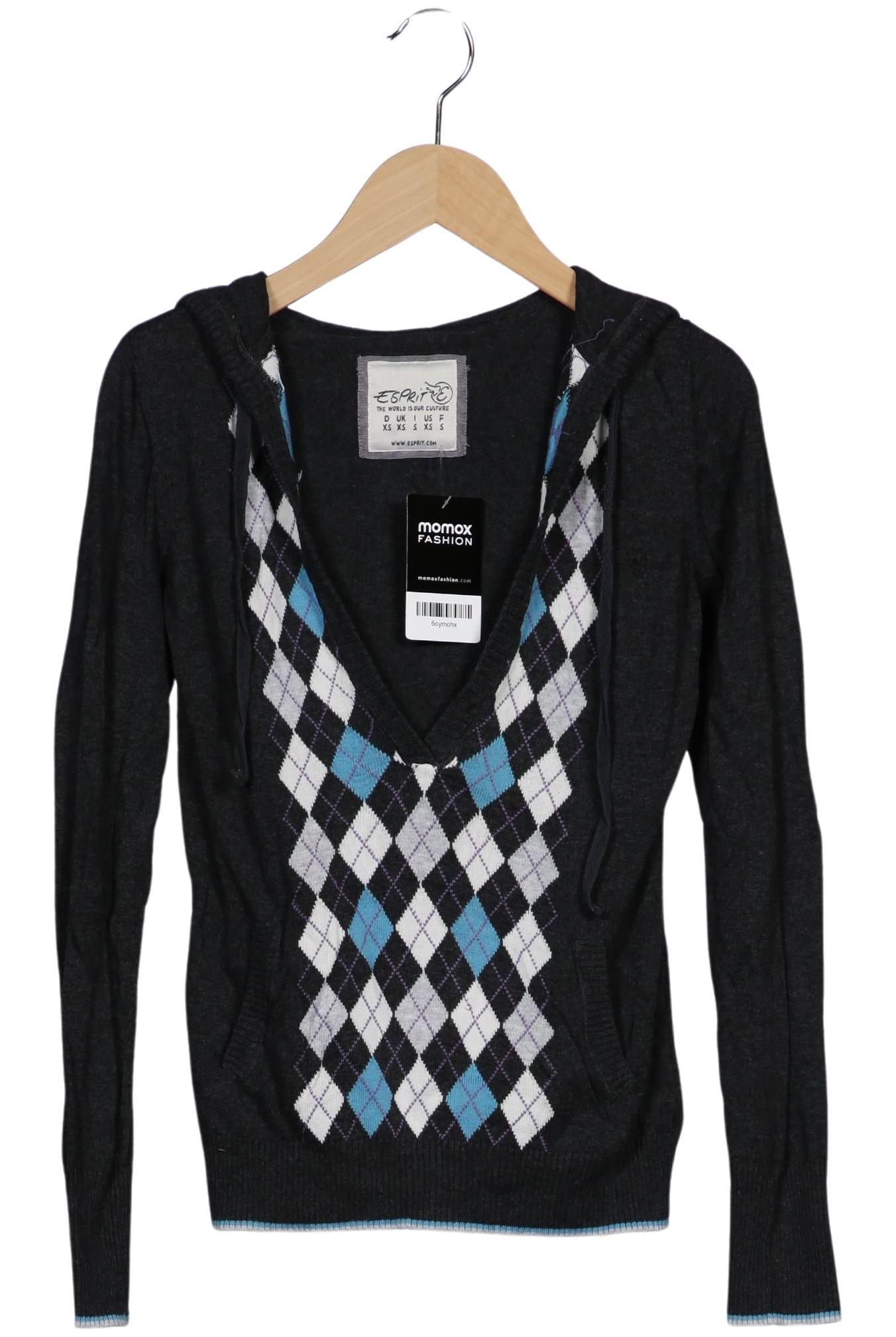 

Esprit Damen Kapuzenpullover, grau, Gr. 34