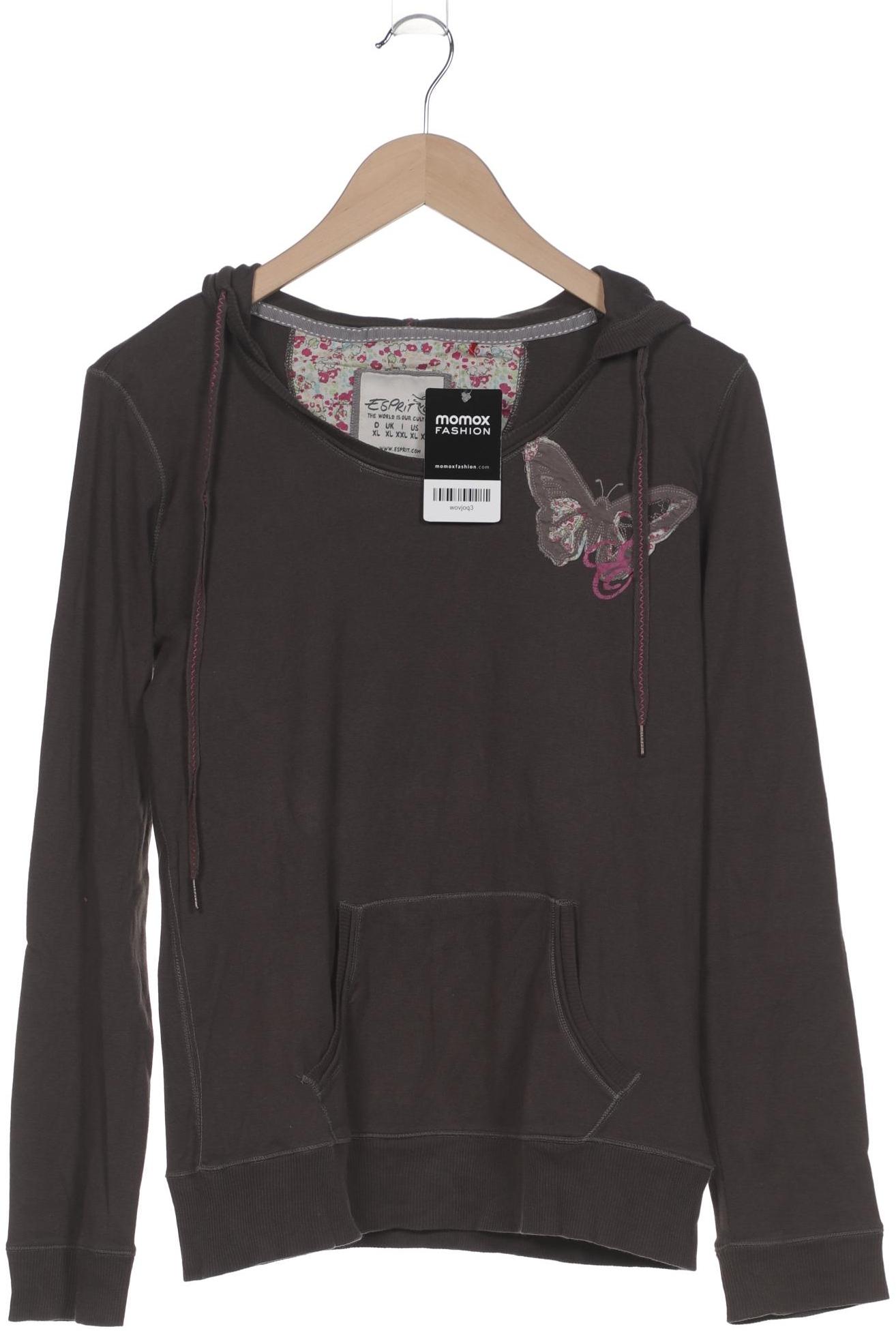 

Esprit Damen Kapuzenpullover, braun, Gr. 44