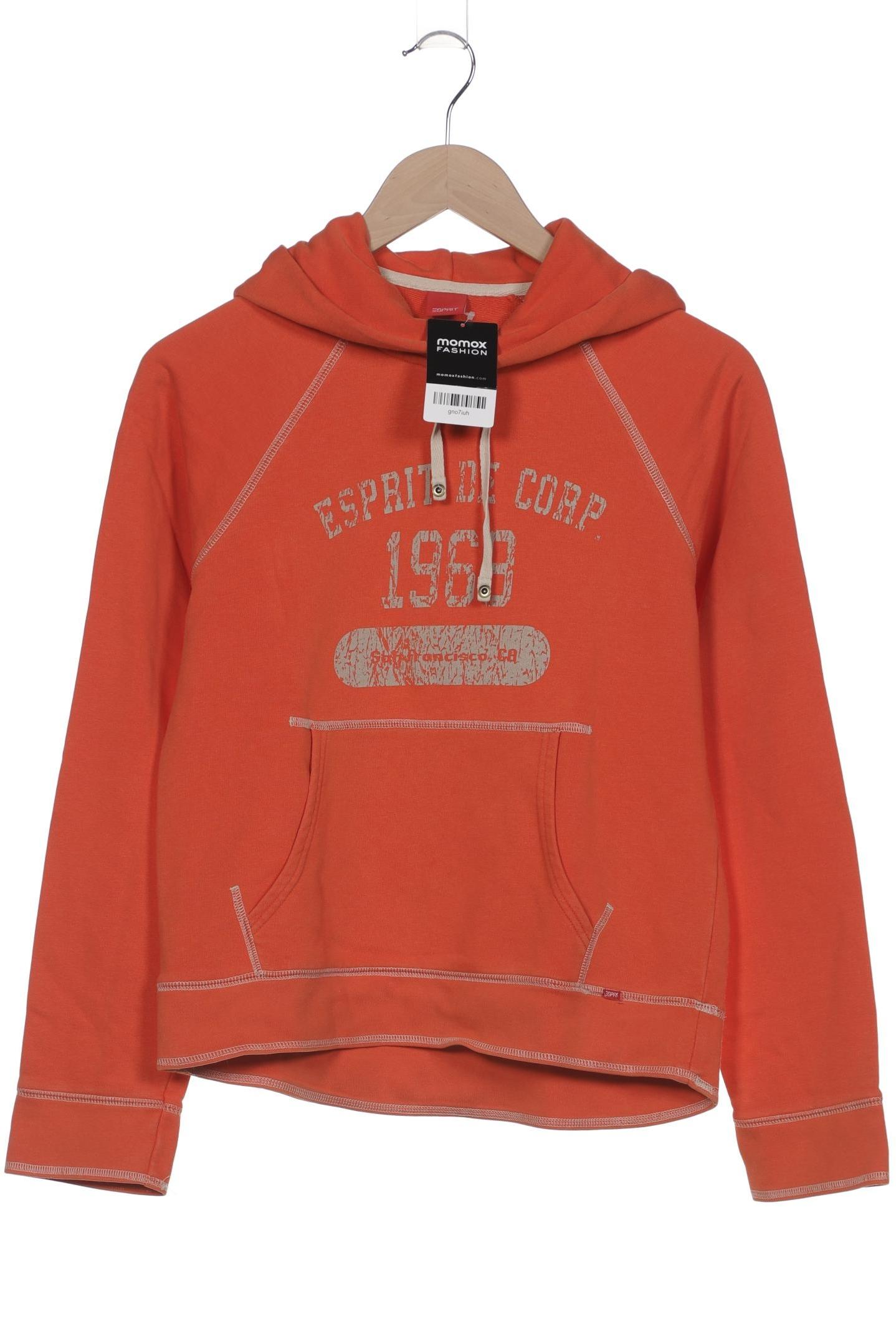 

Esprit Damen Kapuzenpullover, orange, Gr. 38