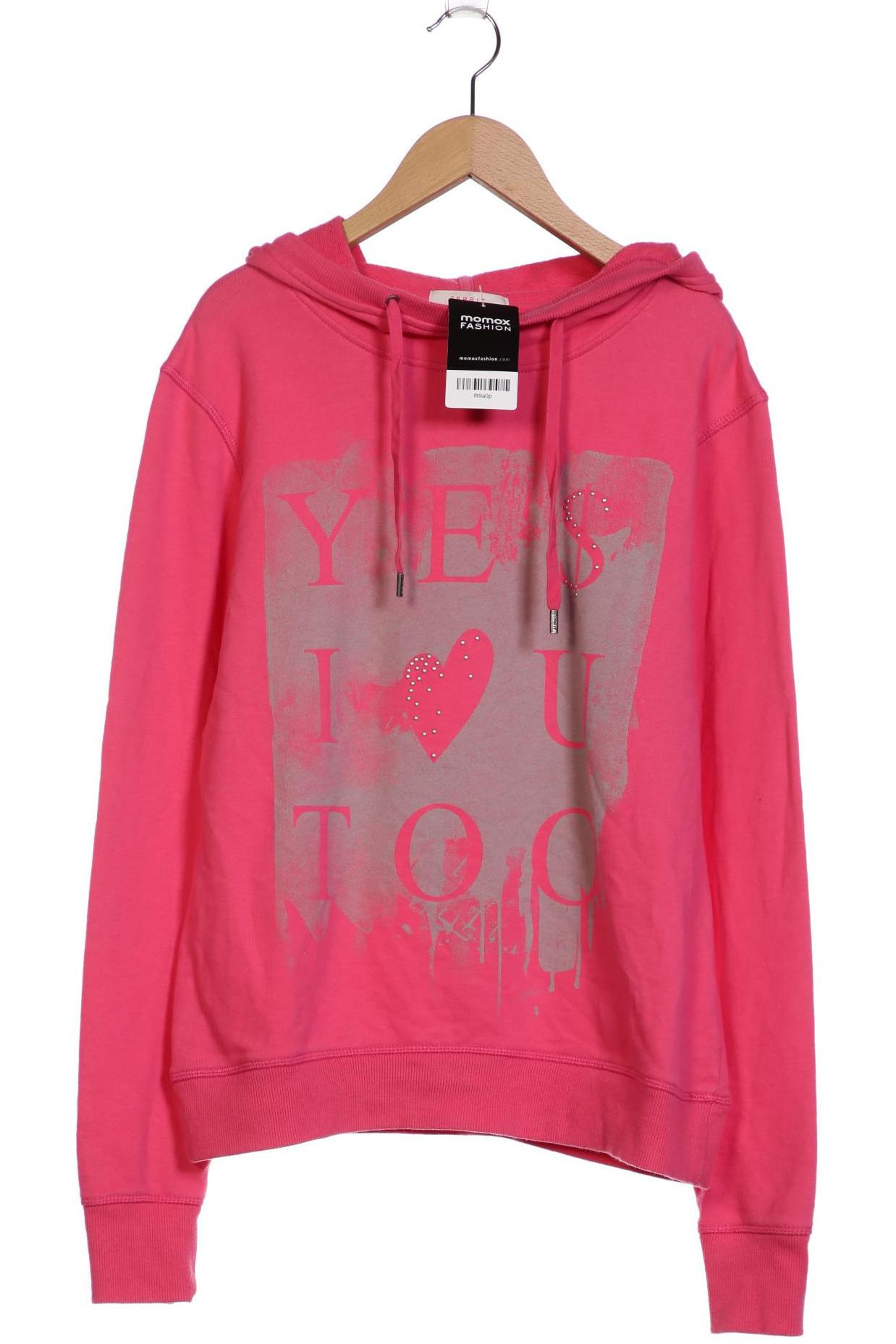 

Esprit Damen Kapuzenpullover, pink, Gr. 44