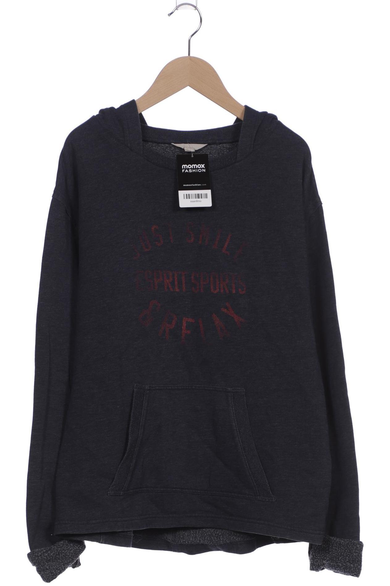 

Esprit Damen Kapuzenpullover, blau, Gr. 36
