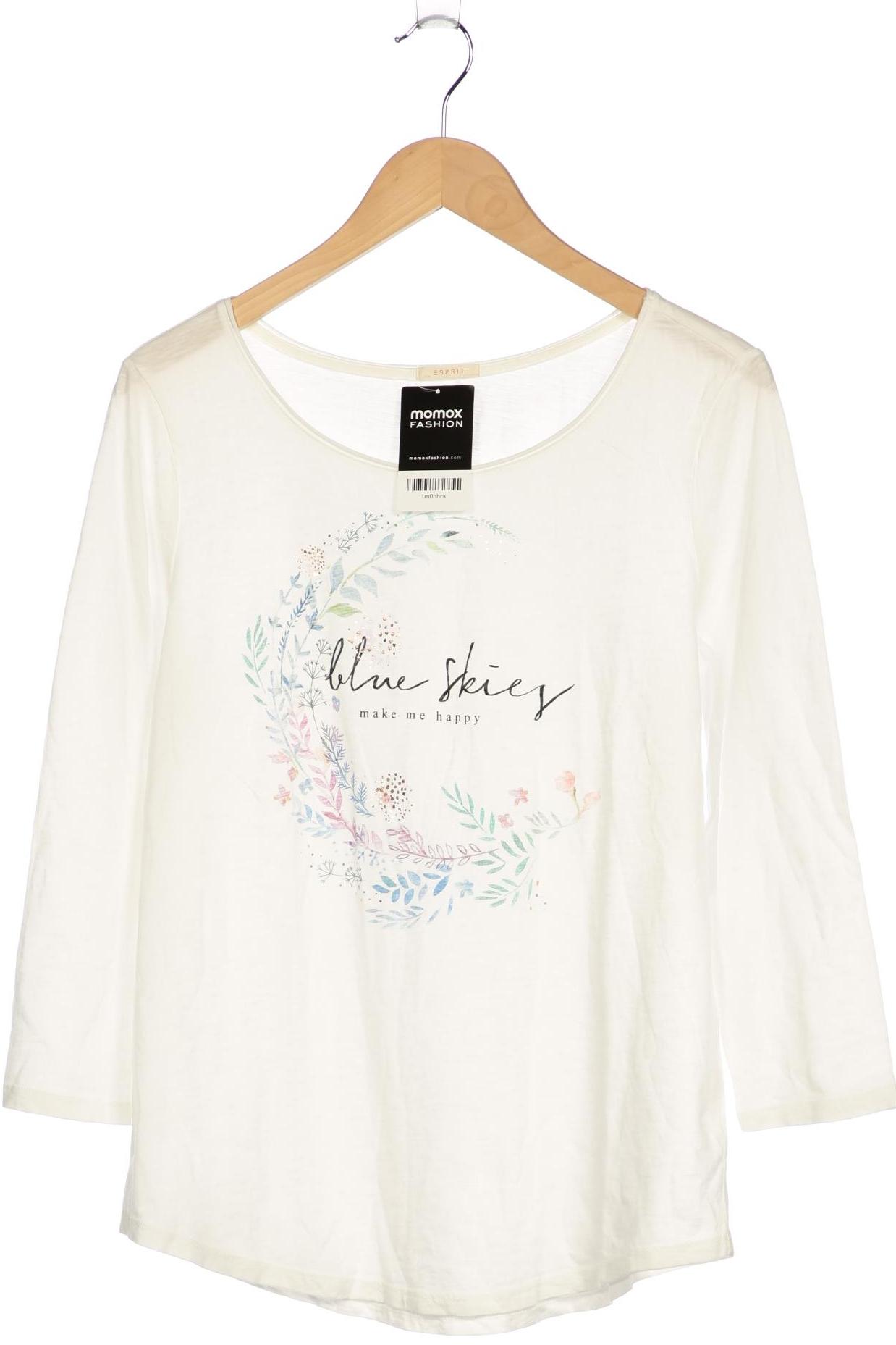 

Esprit Damen Langarmshirt, weiß, Gr. 38