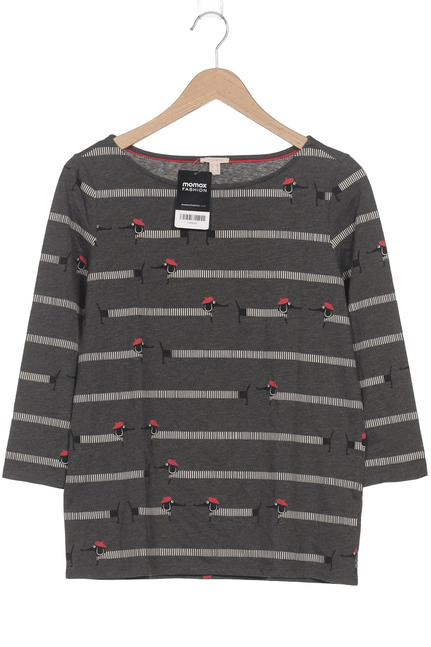 

Esprit Damen Langarmshirt, grau, Gr. 38