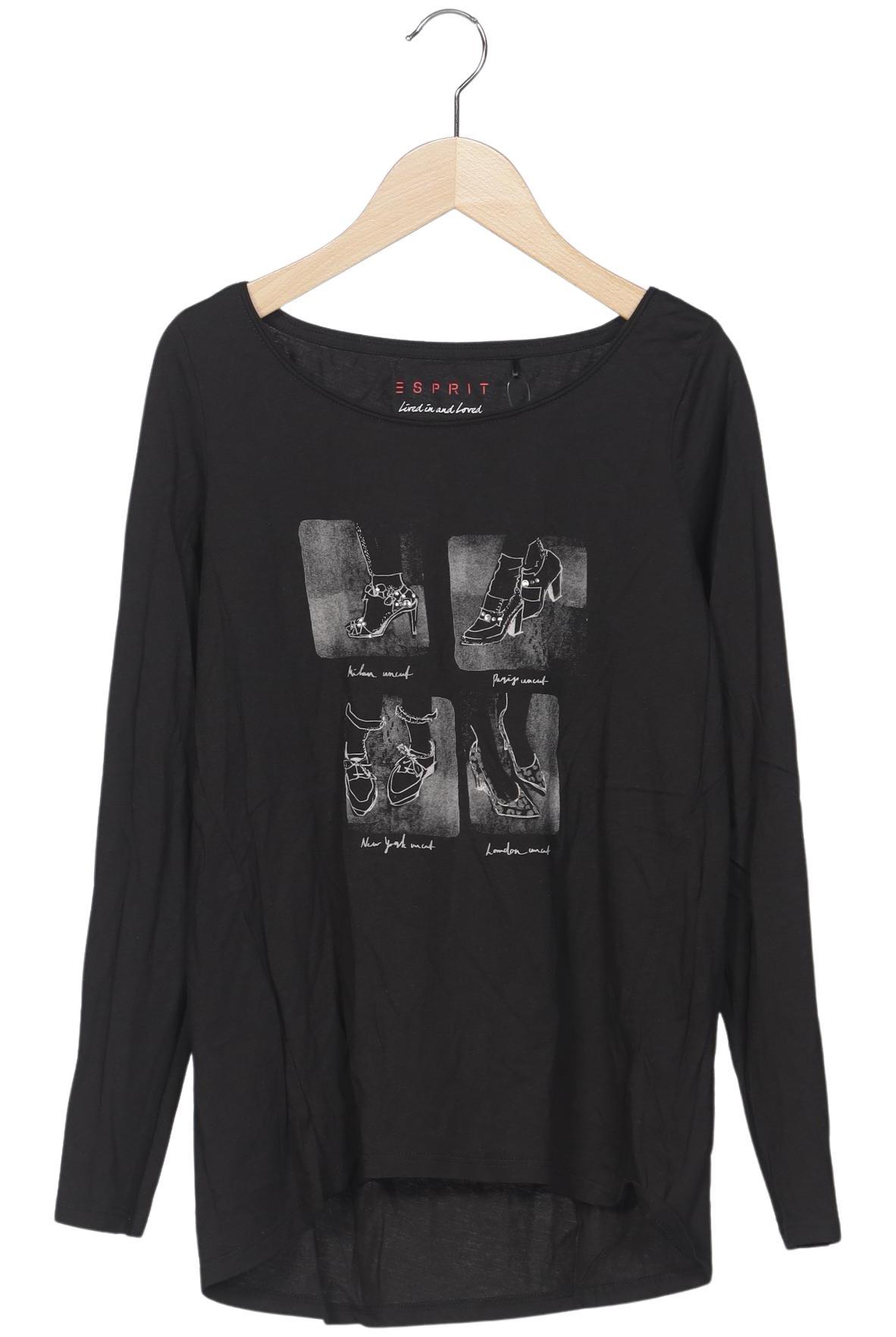 

Esprit Damen Langarmshirt, schwarz, Gr. 34