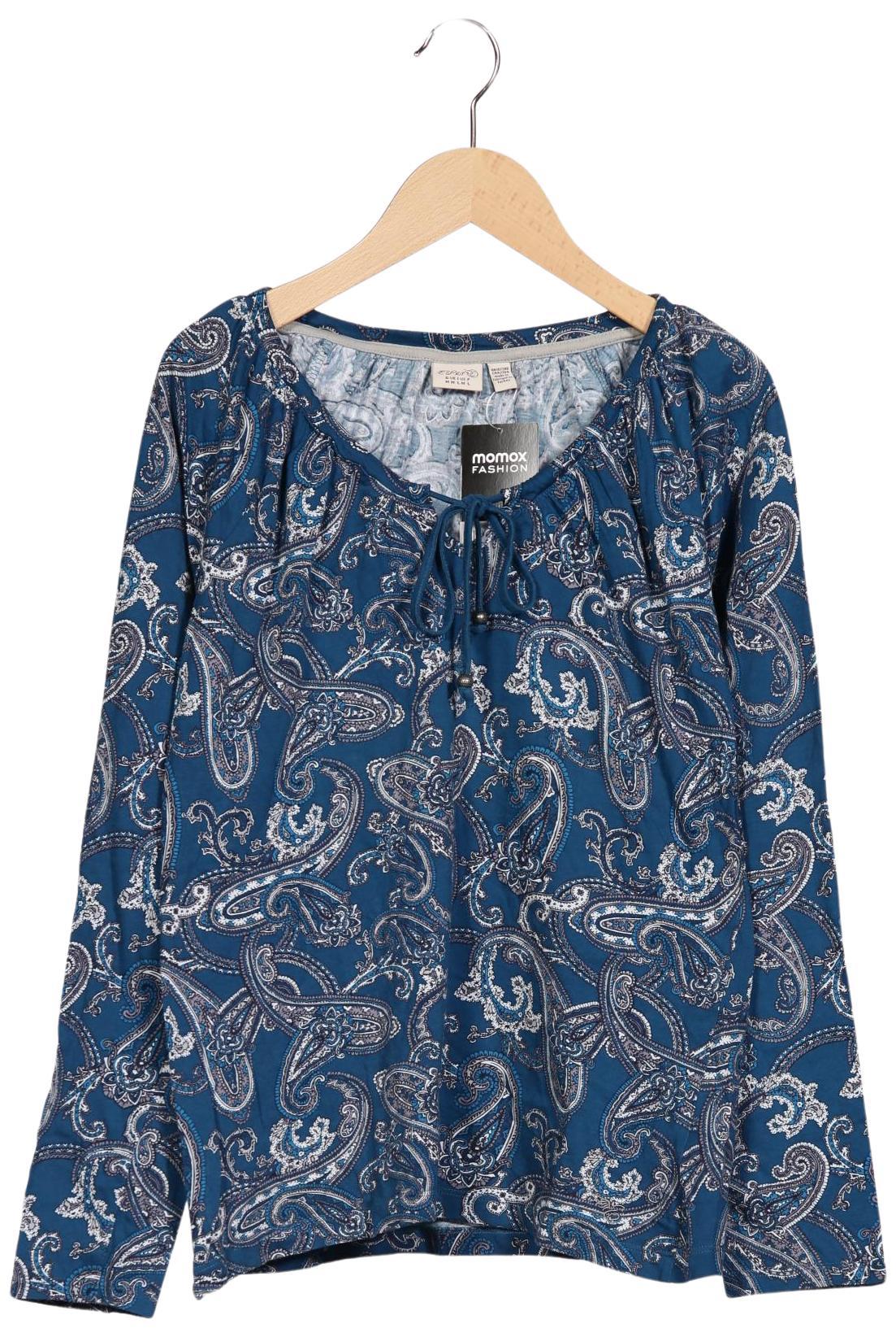 

Esprit Damen Langarmshirt, blau, Gr. 38