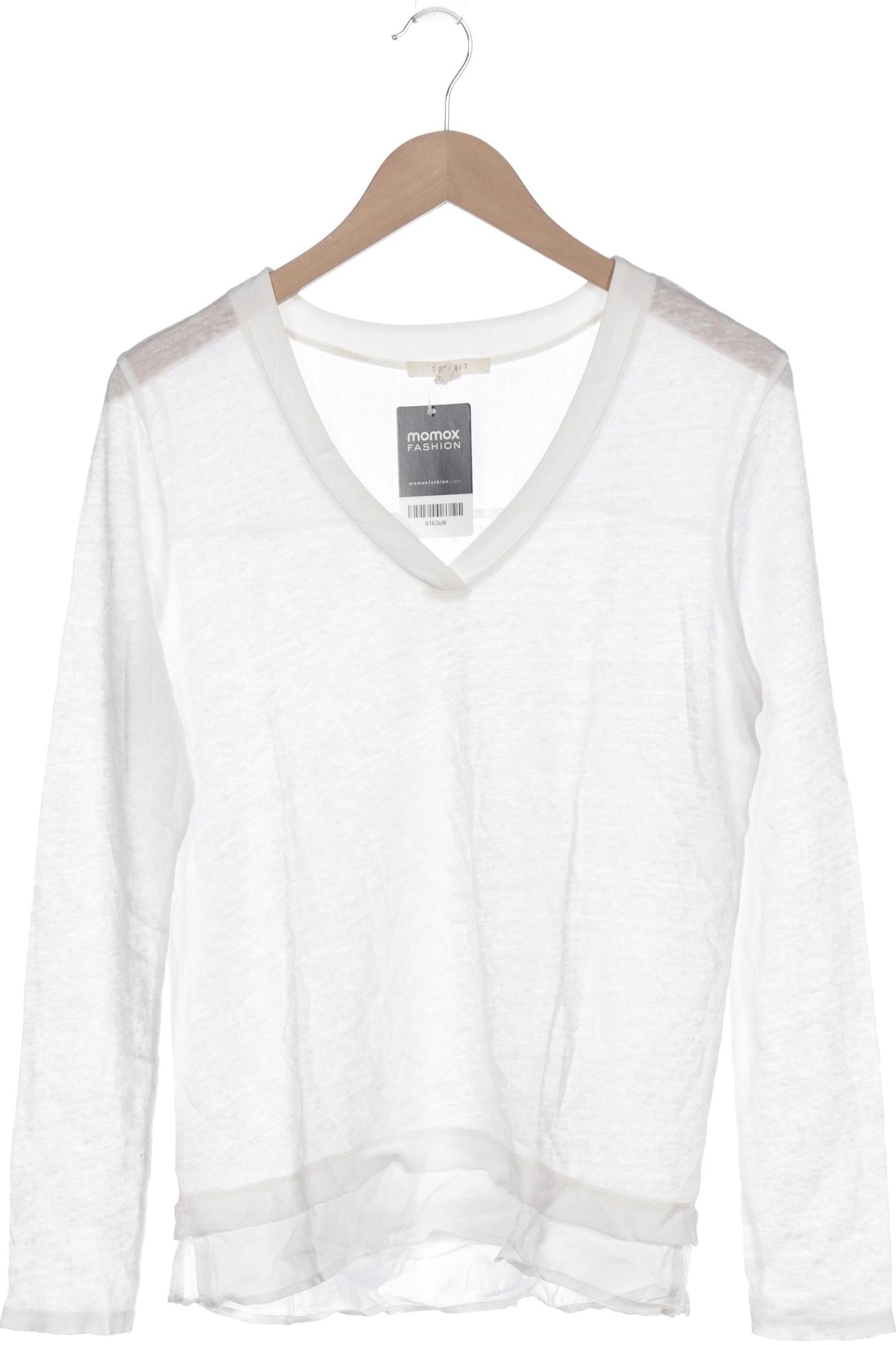 

Esprit Damen Langarmshirt, weiß, Gr. 38