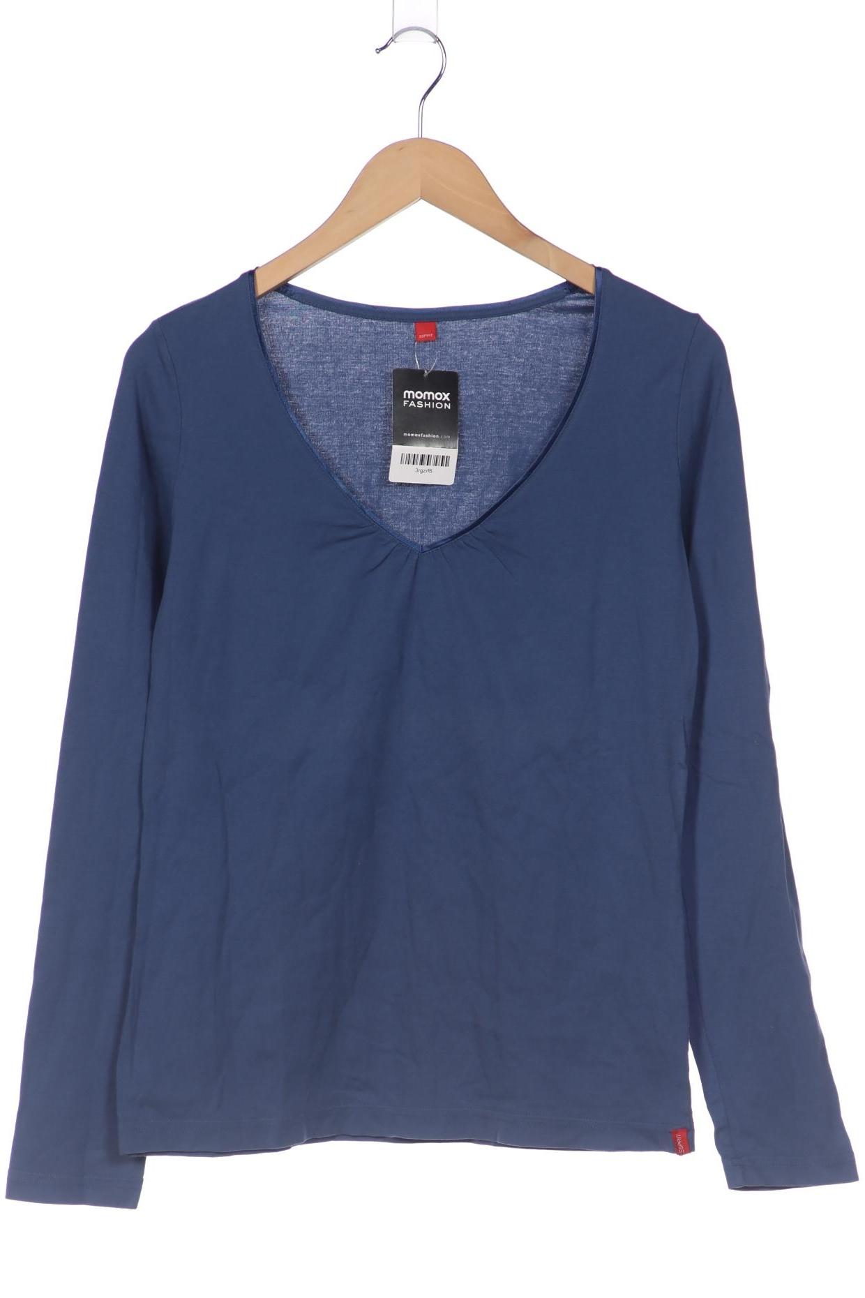 

Esprit Damen Langarmshirt, blau, Gr. 44