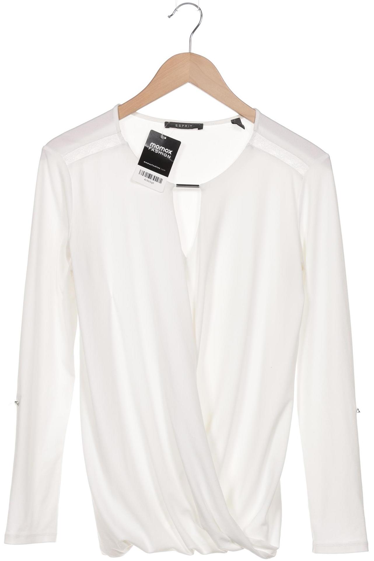 

Esprit Damen Langarmshirt, weiß, Gr. 38